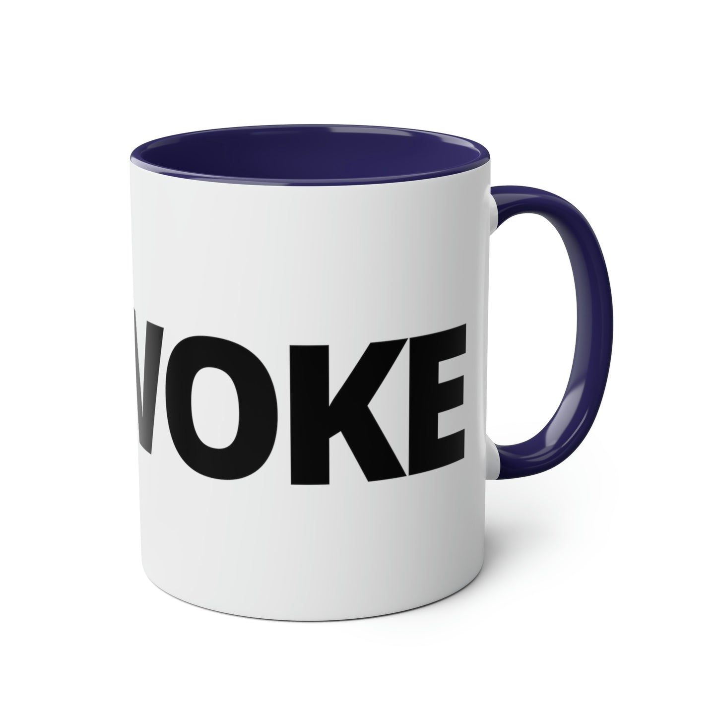 UNWOKE Black Two-Tone Coffee Mugs, 11oz