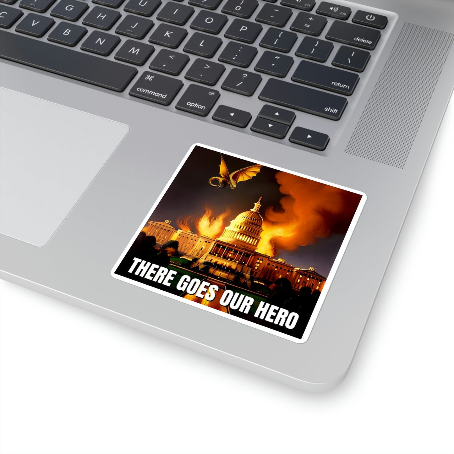 There Goes Our Hero Square Stickers