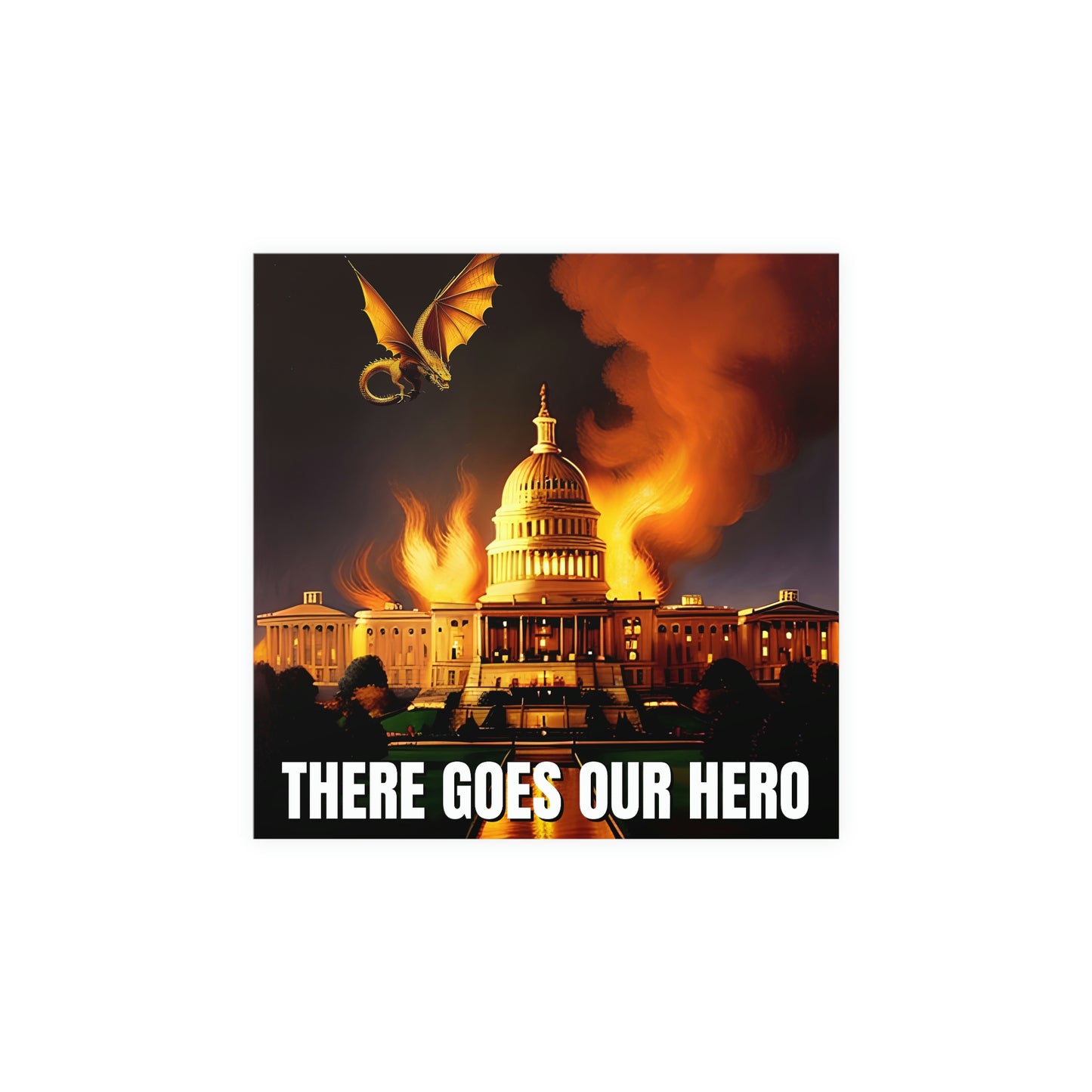 There Goes Our Hero Matte Paper Poster