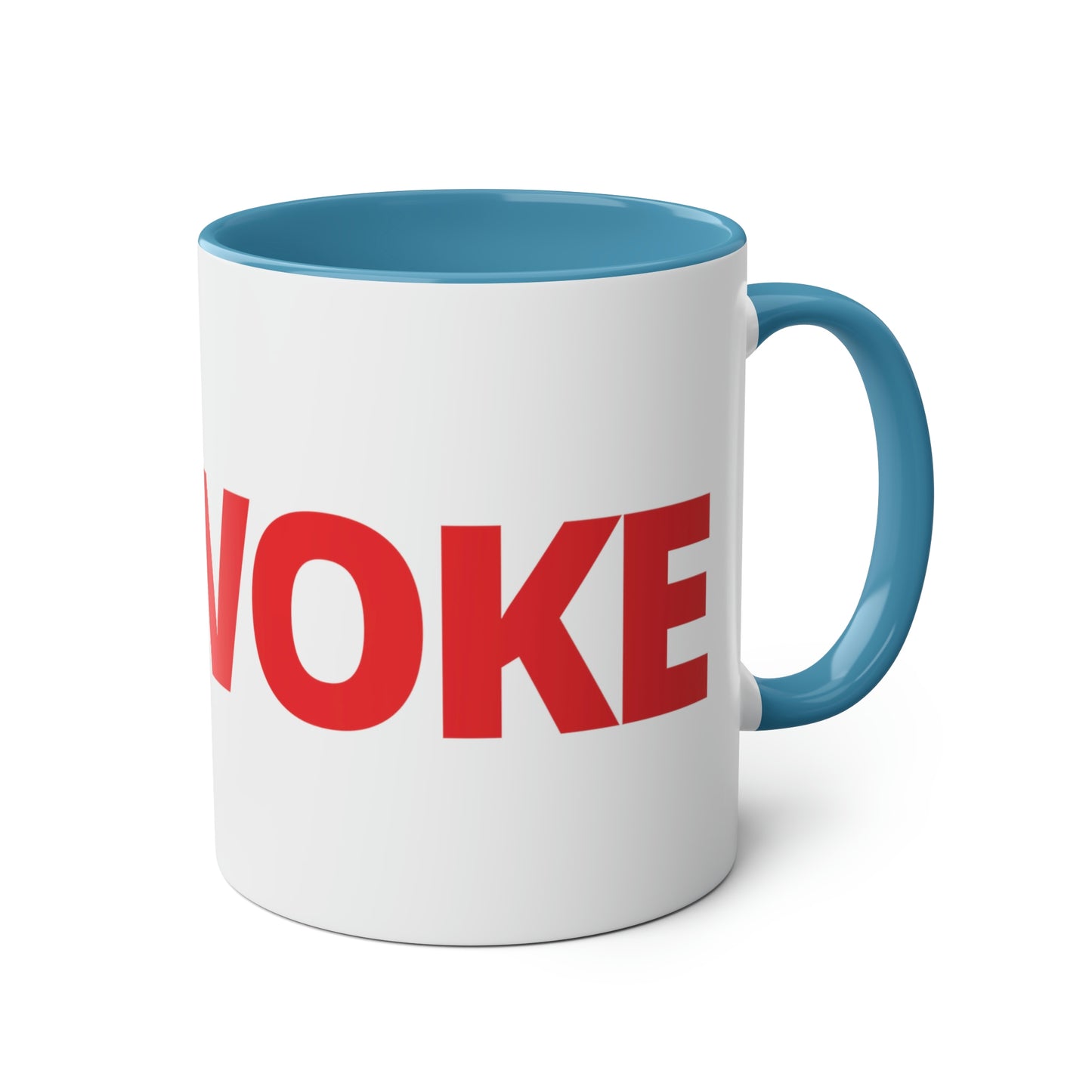 UNWOKE Red Two-Tone Coffee Mugs, 11oz