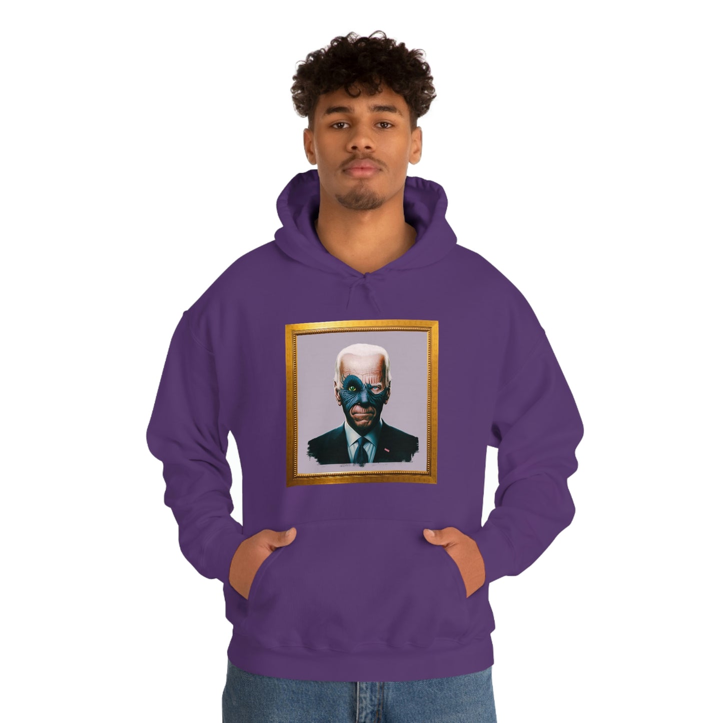 Joe Biden's Presidential Portrait Unisex Heavy Blend™ Hooded Sweatshirt