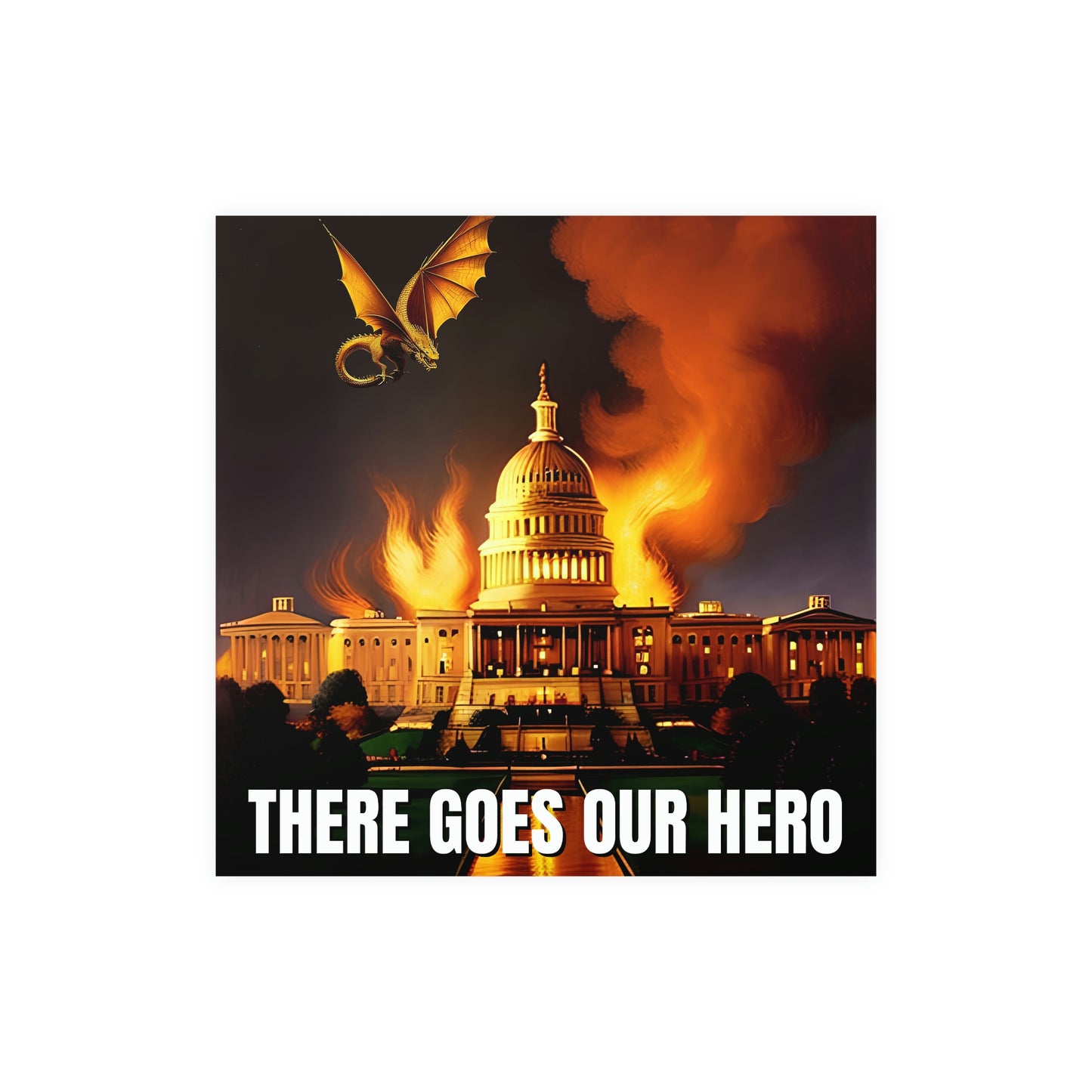 There Goes Our Hero Matte Paper Poster