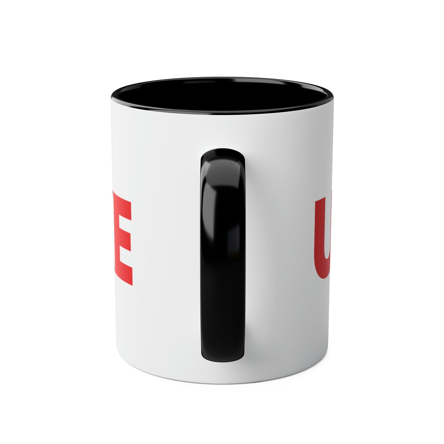UNWOKE Red Two-Tone Coffee Mugs, 11oz