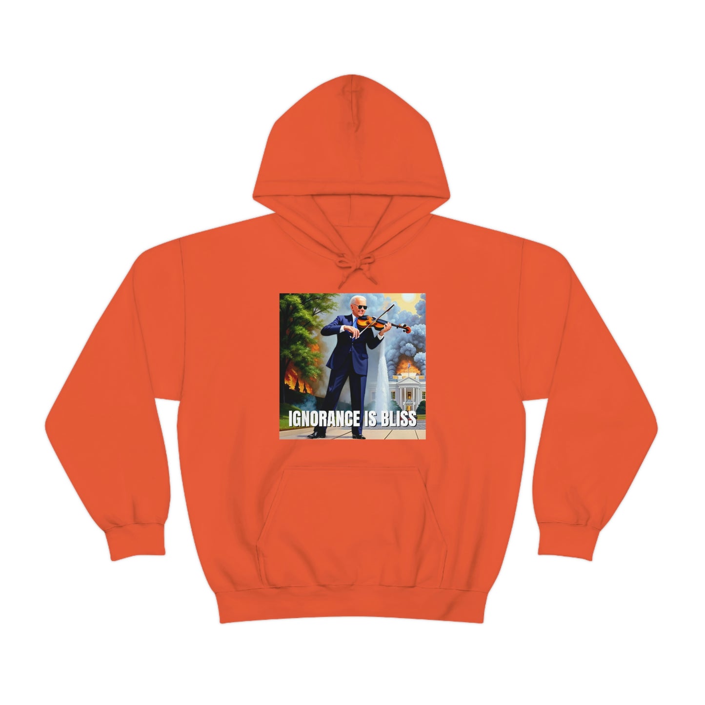 Ignorance Is Bliss Biden Unisex Heavy Blend™ Hooded Sweatshirt