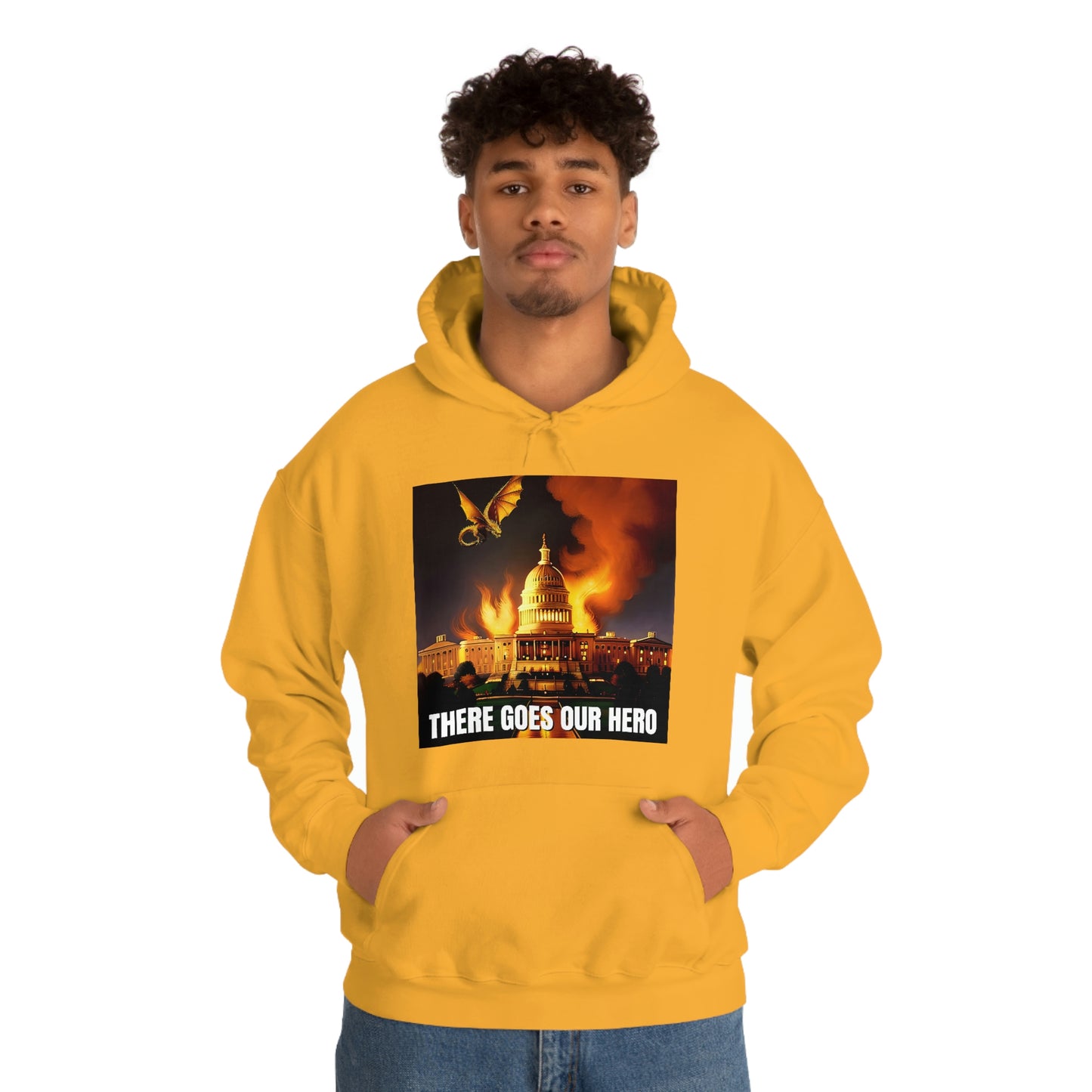 There Goes Our Hero Unisex Heavy Blend™ Hooded Sweatshirt