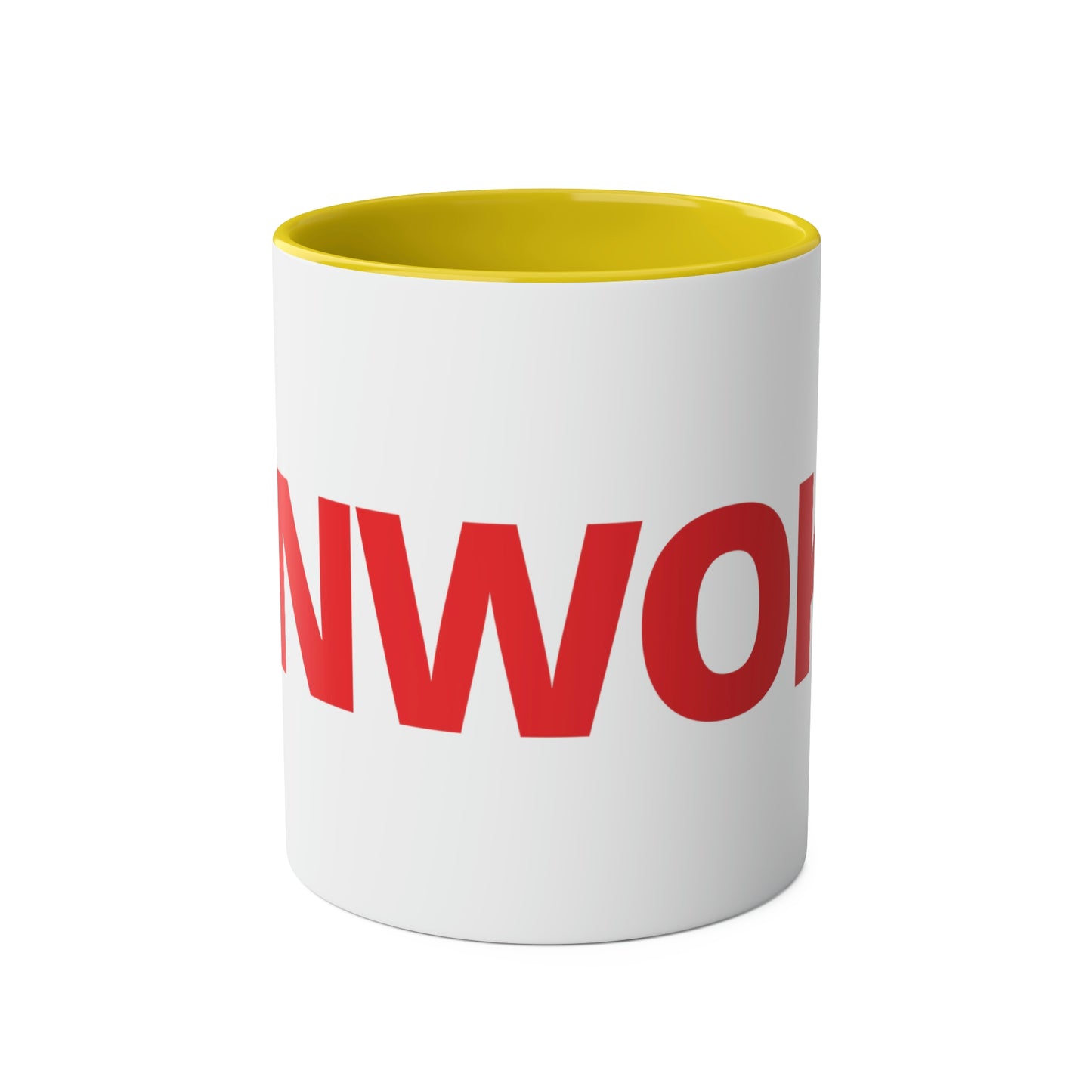 UNWOKE Red Two-Tone Coffee Mugs, 11oz