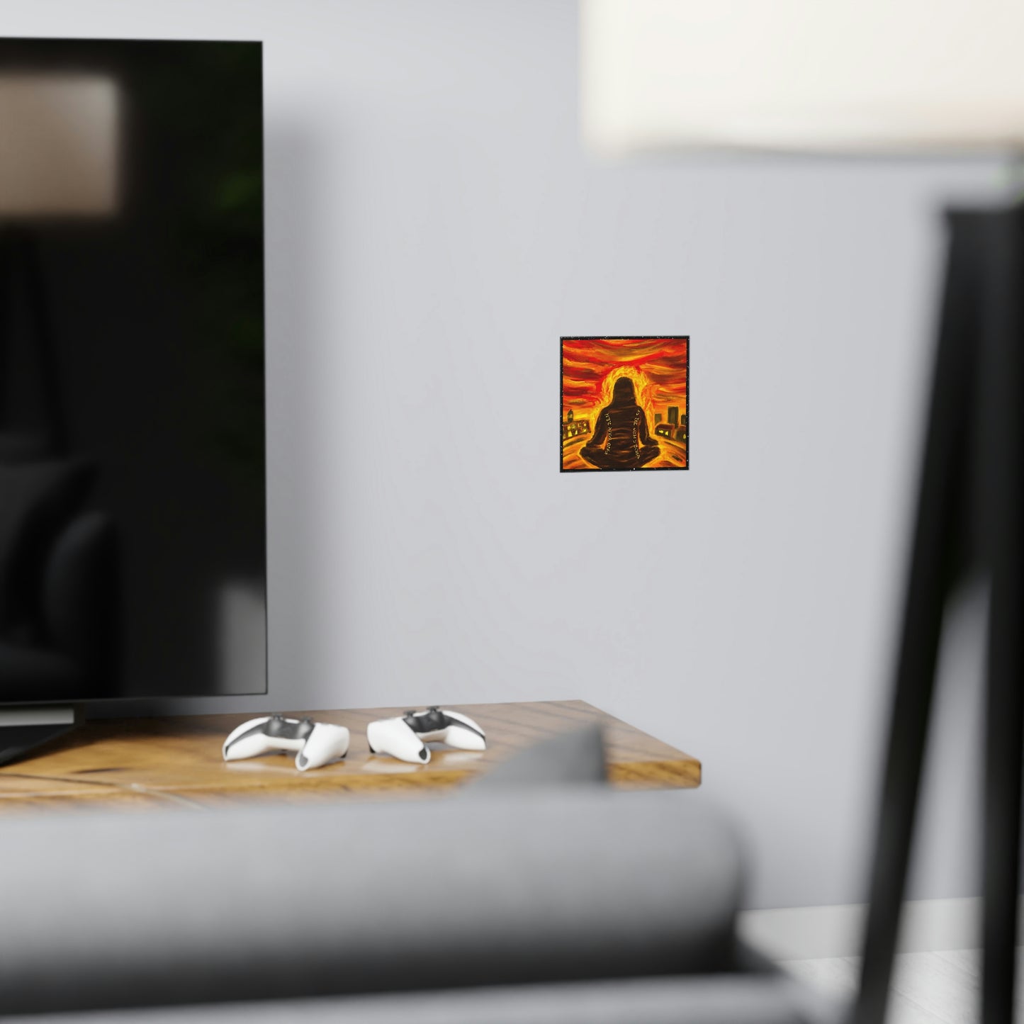 Find You Zen As The World Burns Matte Paper Poster
