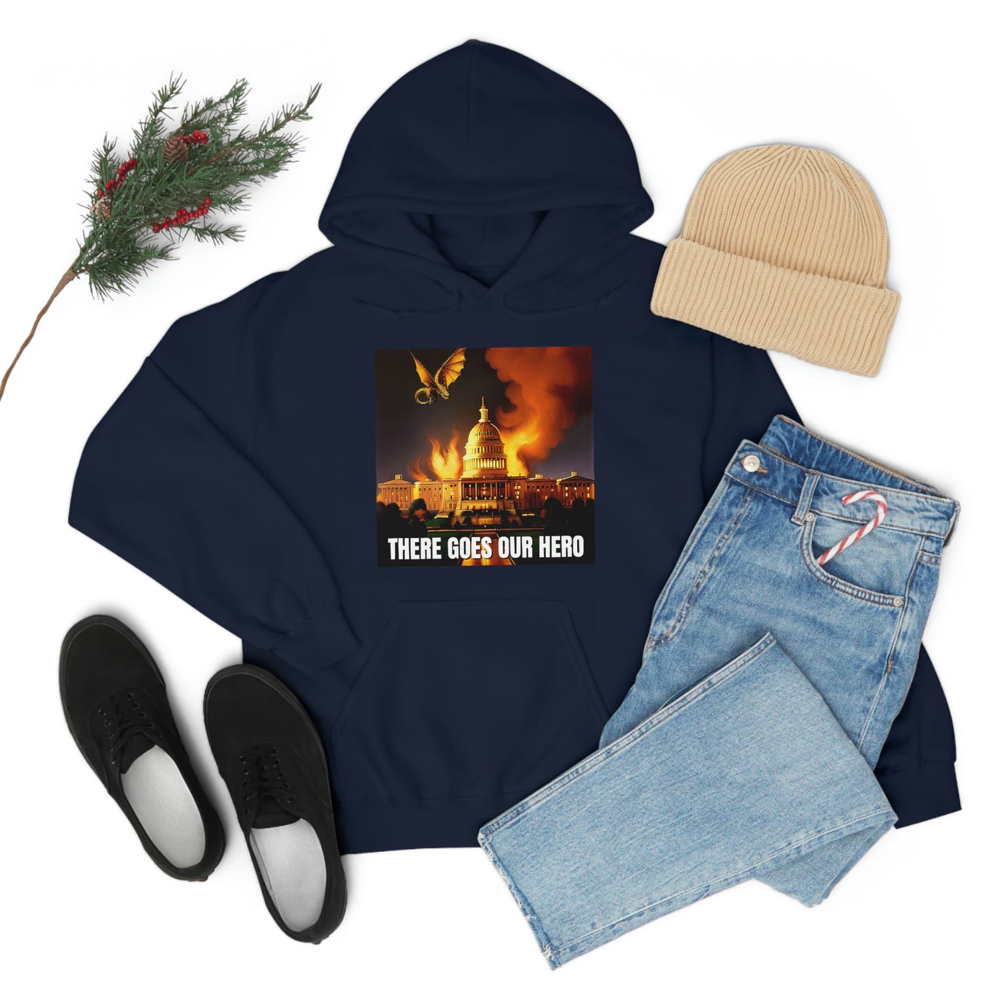 There Goes Our Hero Unisex Heavy Blend™ Hooded Sweatshirt
