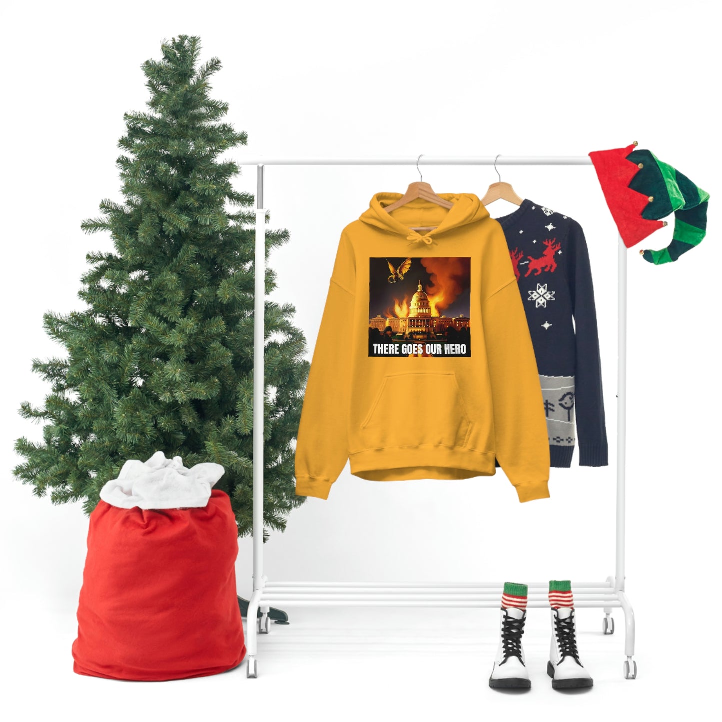 There Goes Our Hero Unisex Heavy Blend™ Hooded Sweatshirt