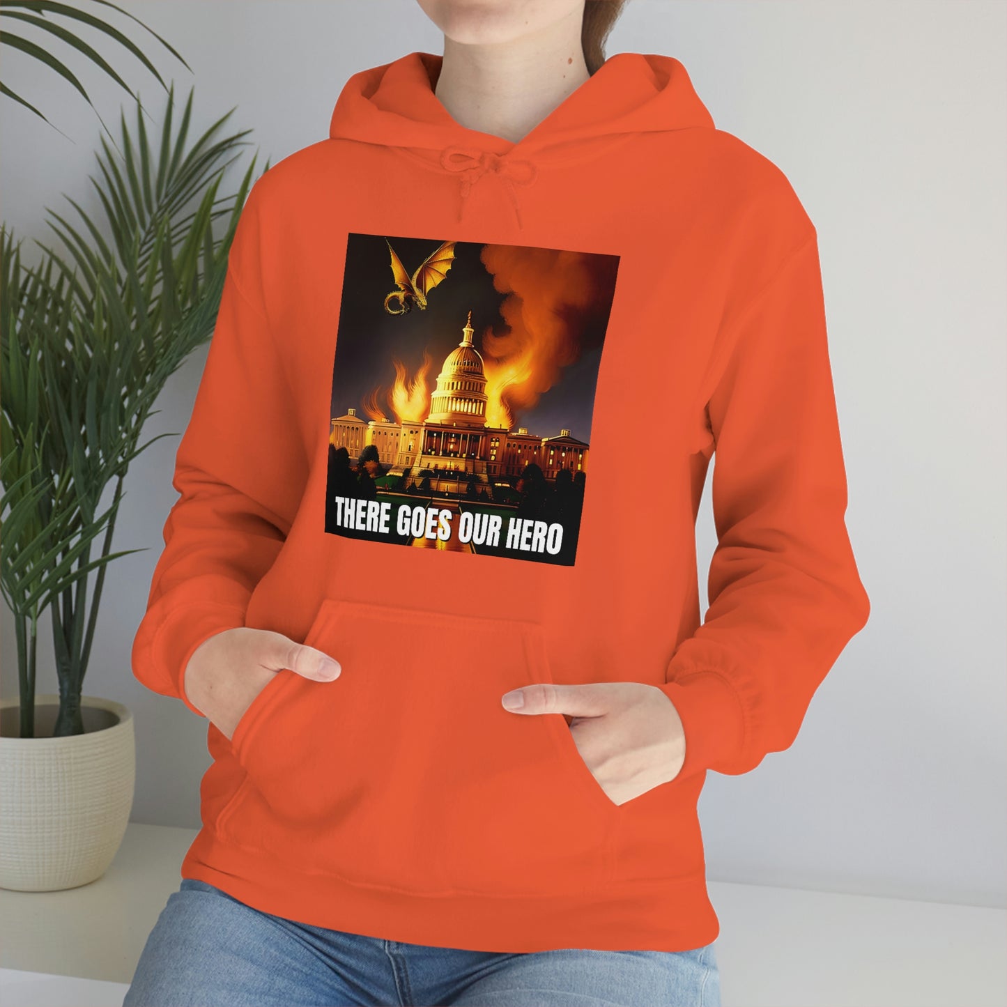 There Goes Our Hero Unisex Heavy Blend™ Hooded Sweatshirt