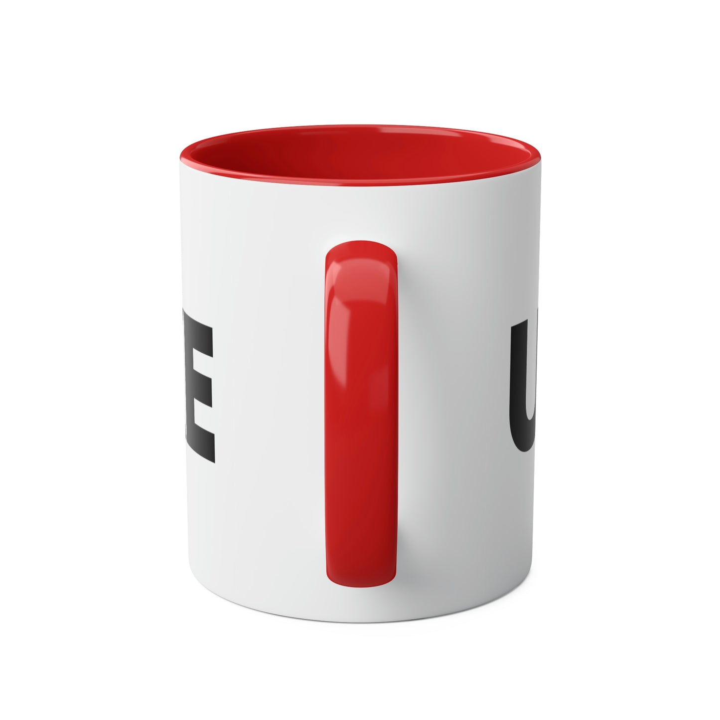 UNWOKE Black Two-Tone Coffee Mugs, 11oz