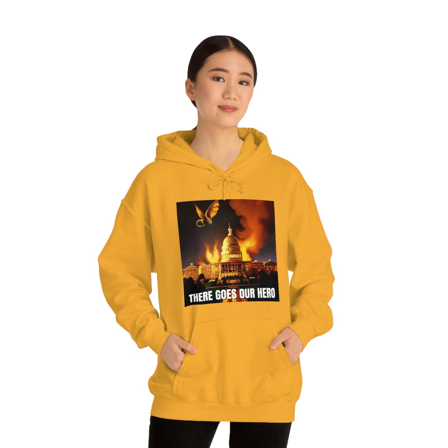 There Goes Our Hero Unisex Heavy Blend™ Hooded Sweatshirt