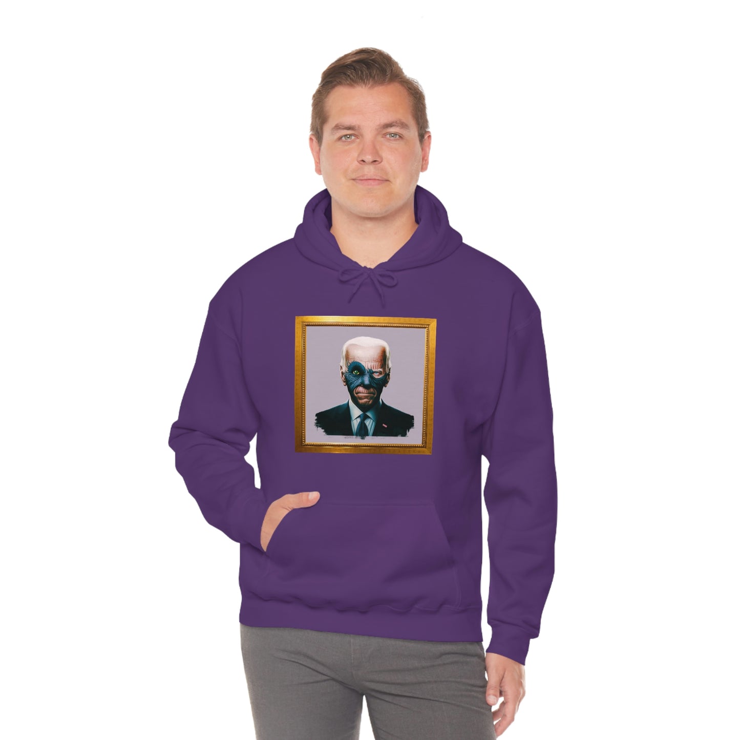 Joe Biden's Presidential Portrait Unisex Heavy Blend™ Hooded Sweatshirt