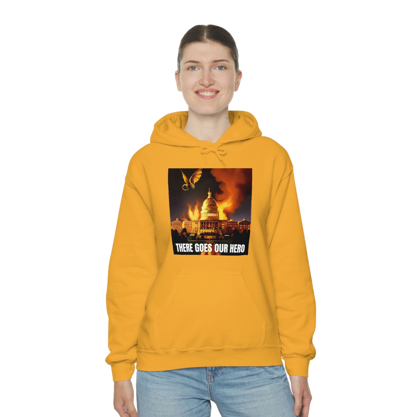 There Goes Our Hero Unisex Heavy Blend™ Hooded Sweatshirt