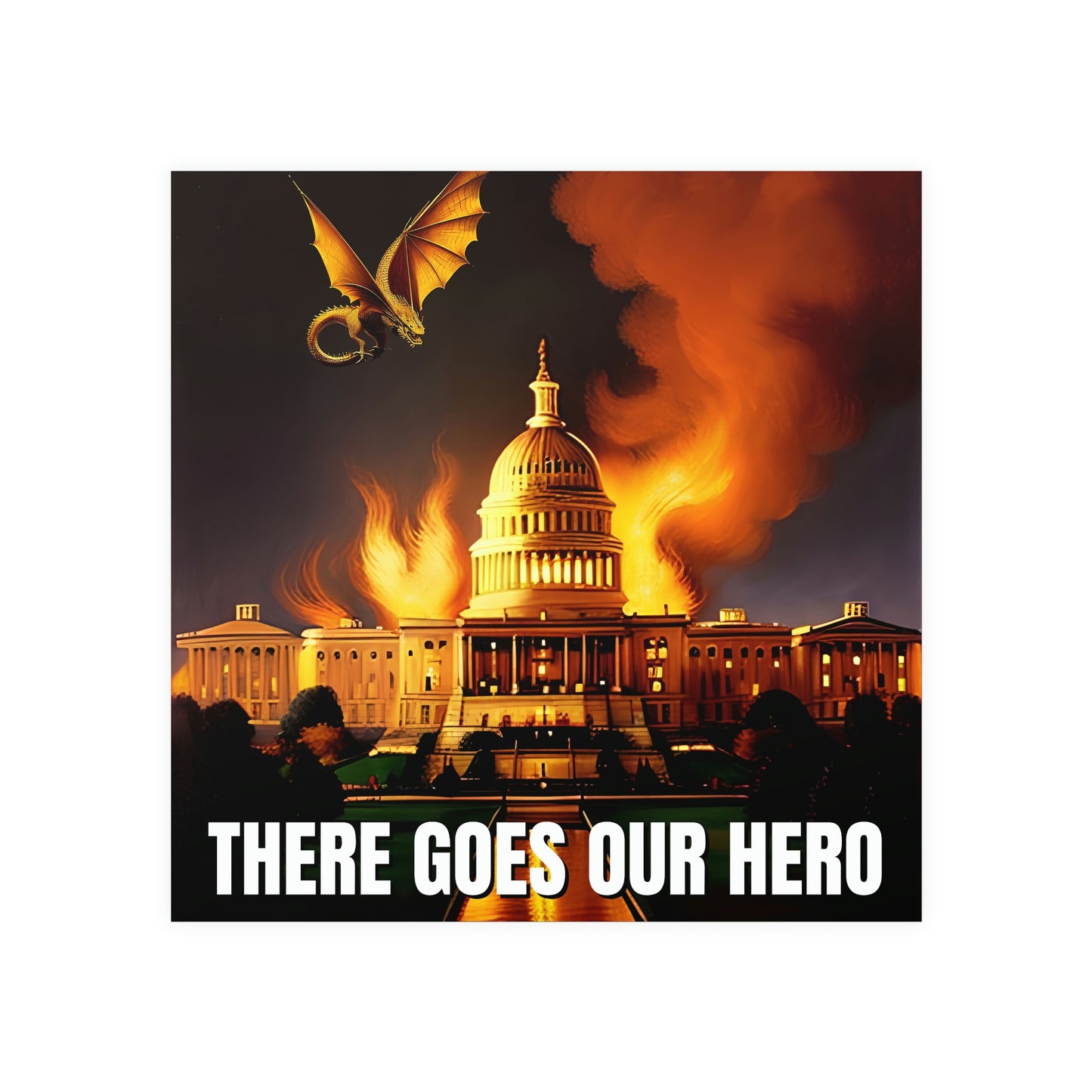 There Goes Our Hero Matte Paper Poster