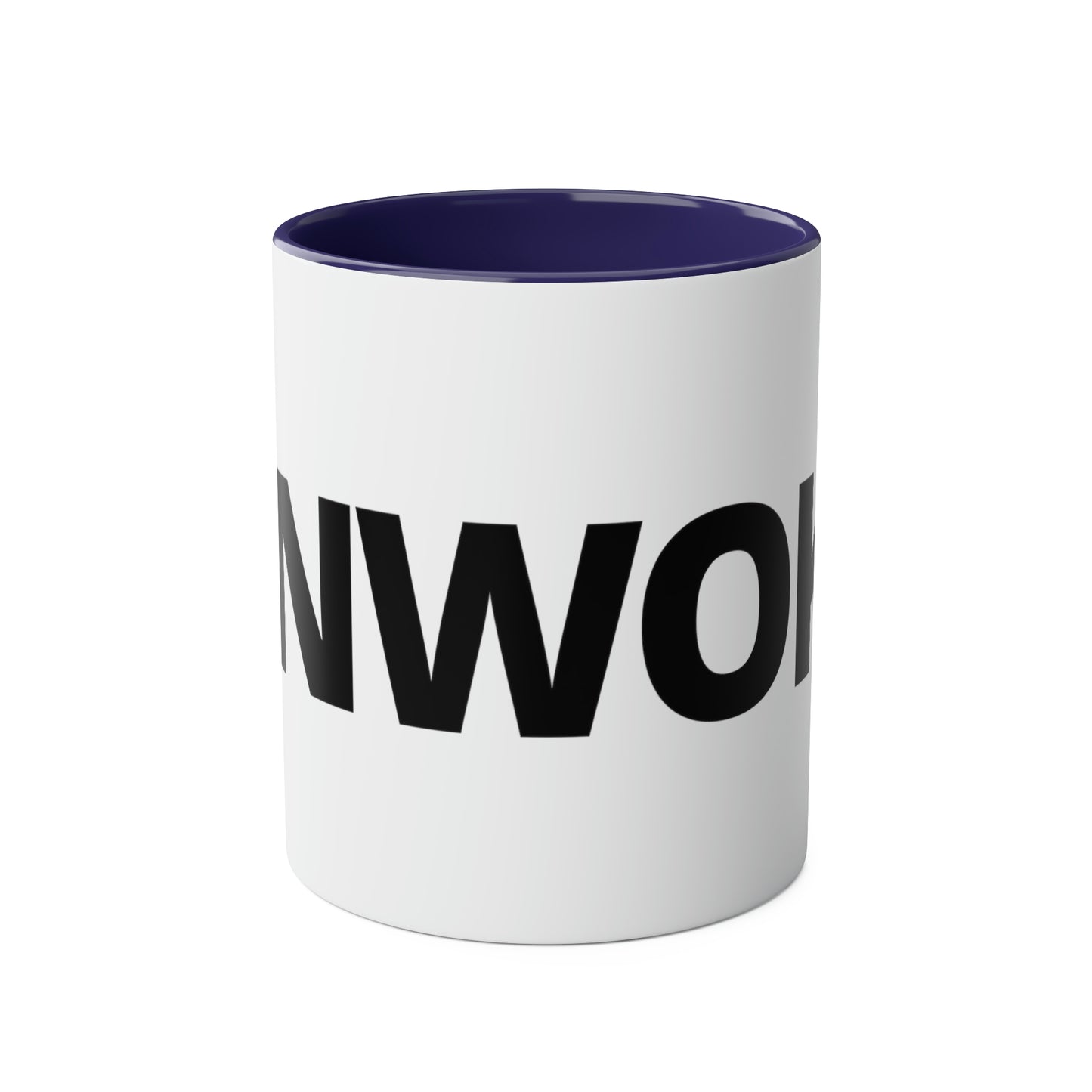 UNWOKE Black Two-Tone Coffee Mugs, 11oz