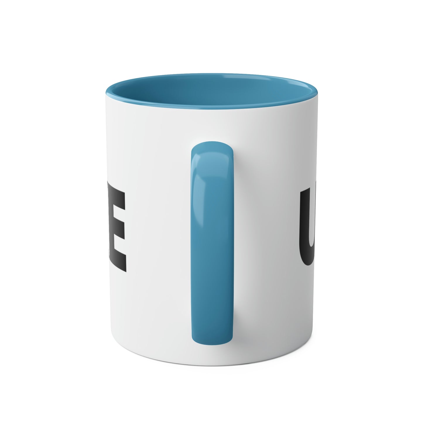 UNWOKE Black Two-Tone Coffee Mugs, 11oz