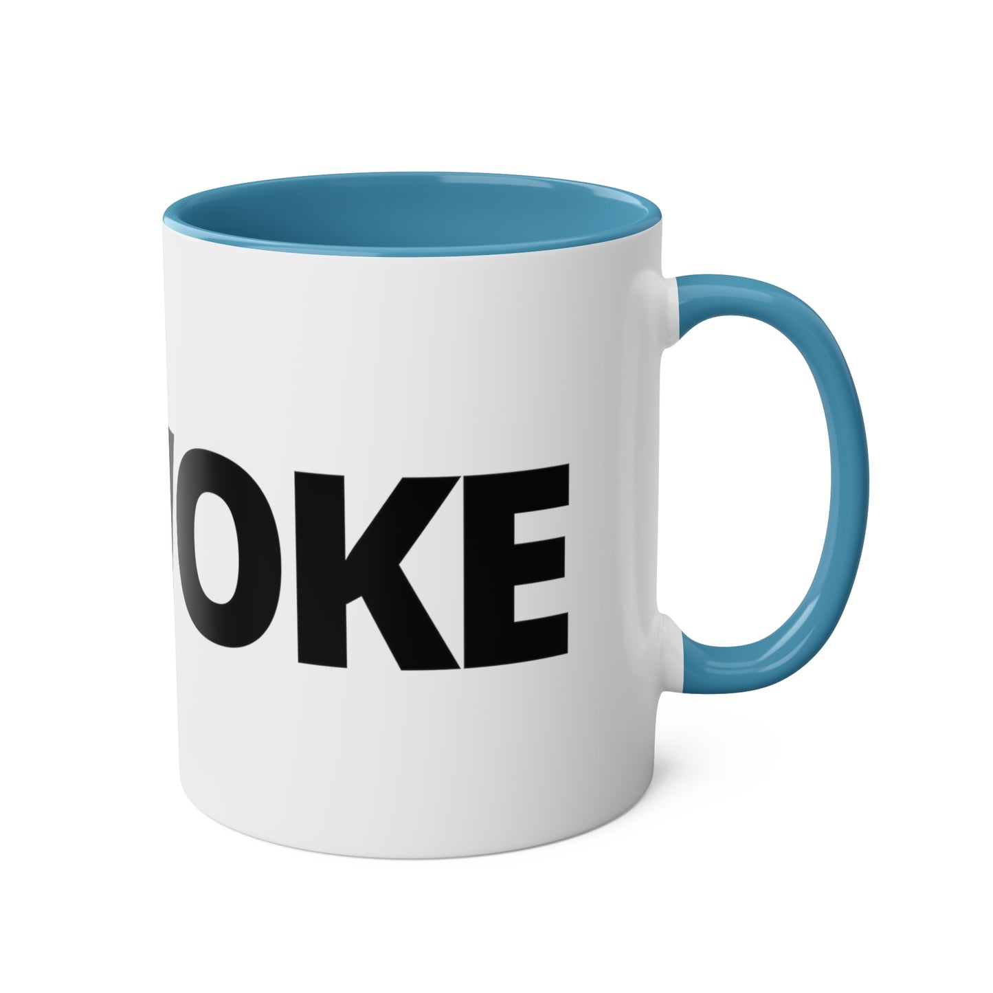 UNWOKE Black Two-Tone Coffee Mugs, 11oz