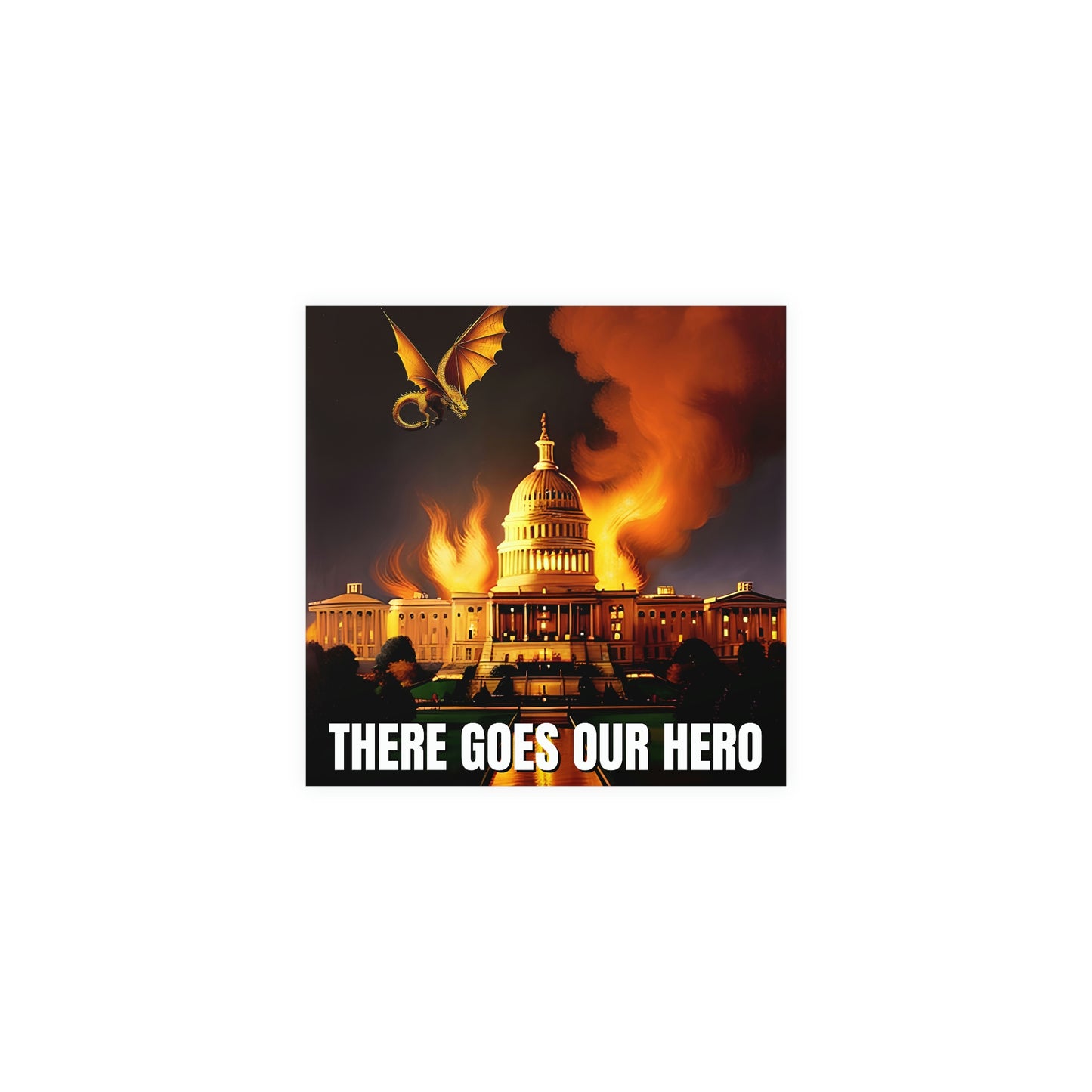 There Goes Our Hero Matte Paper Poster