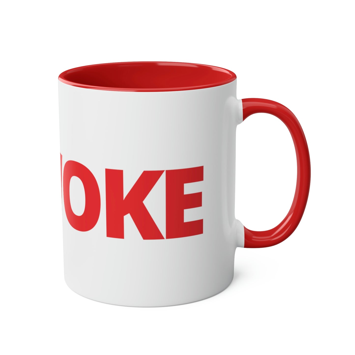 UNWOKE Red Two-Tone Coffee Mugs, 11oz