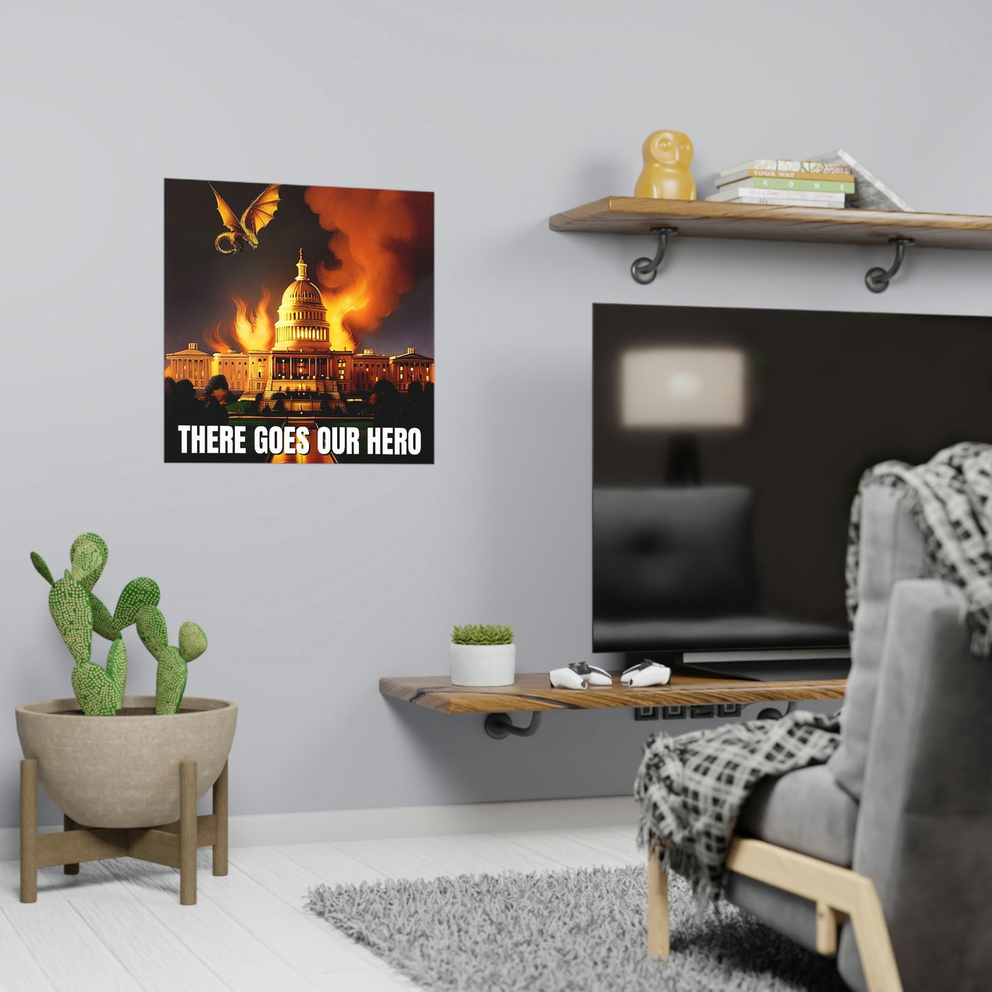 There Goes Our Hero Matte Paper Poster