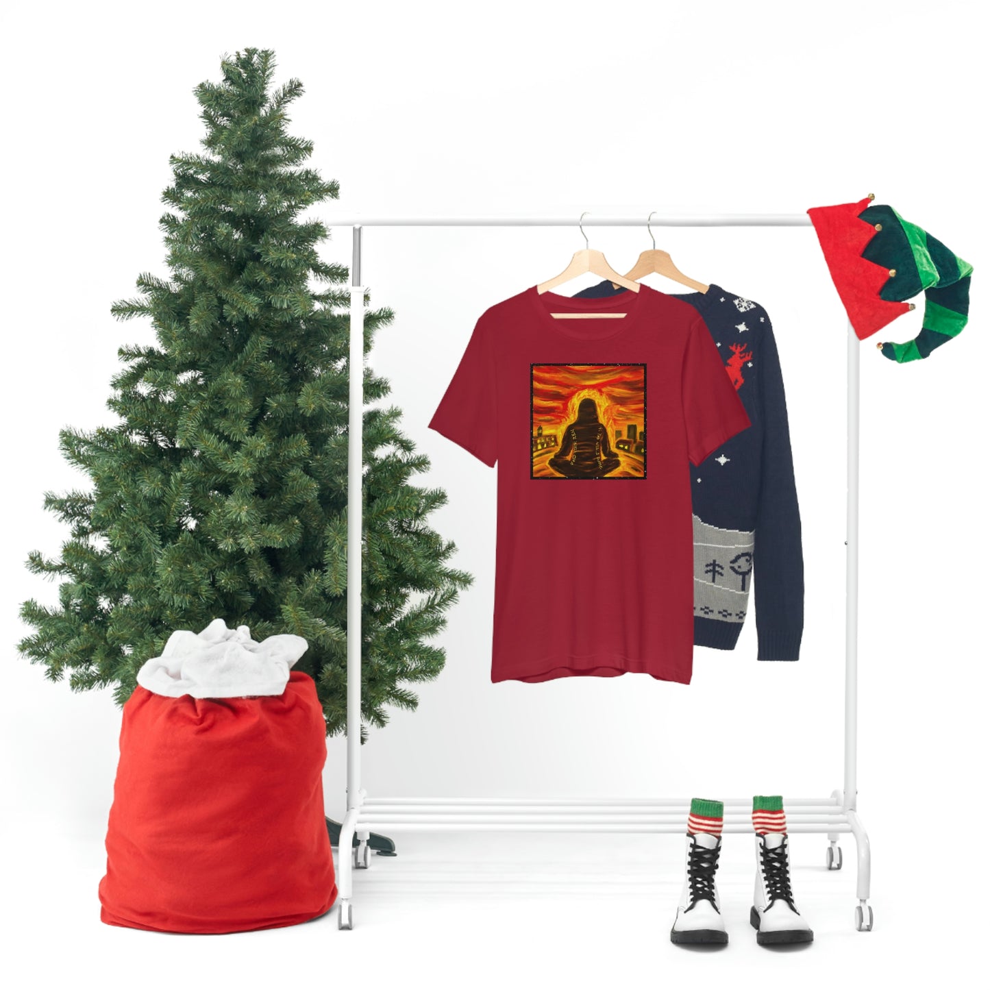 Find Your Zen As The World Burns Unisex Jersey Short Sleeve Tee