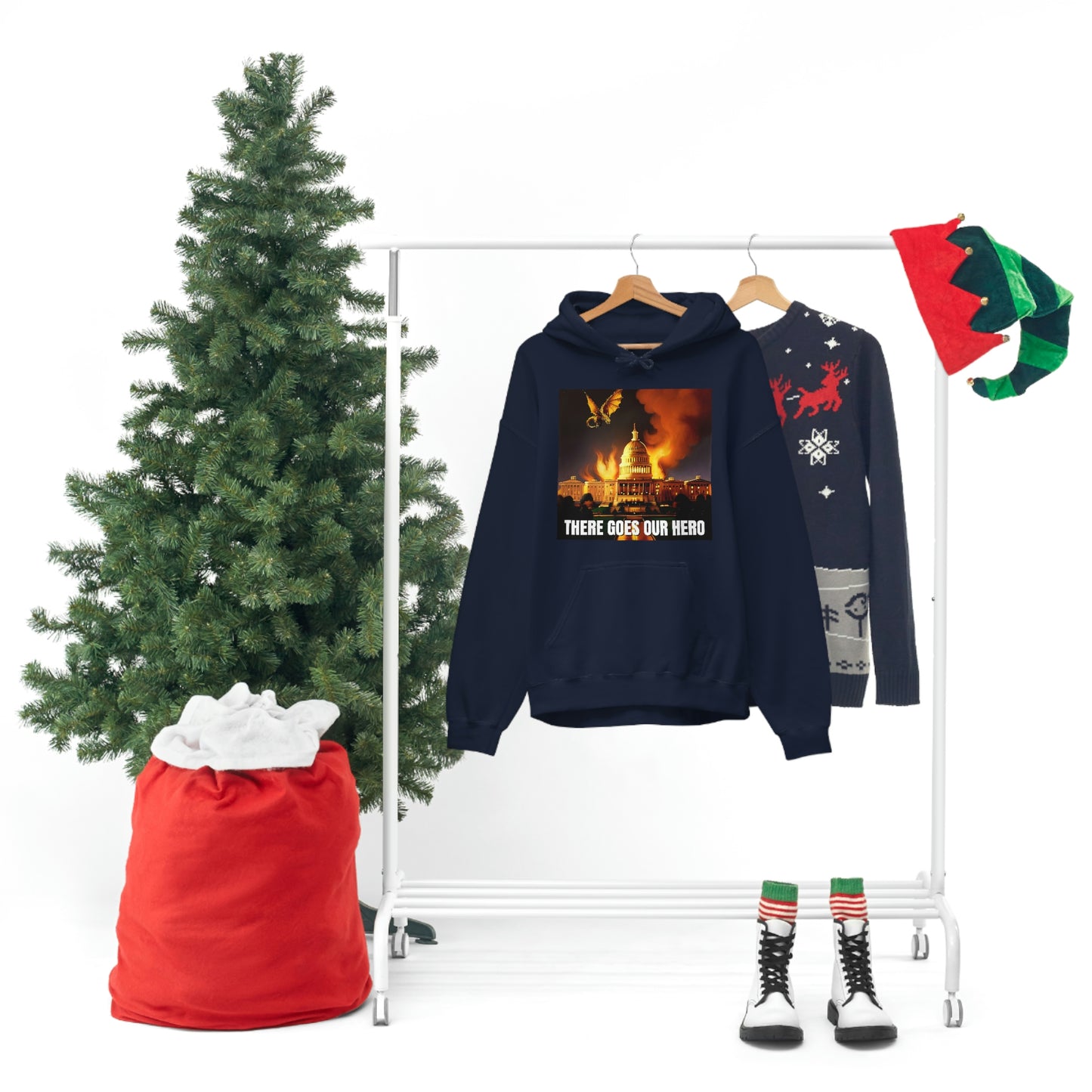 There Goes Our Hero Unisex Heavy Blend™ Hooded Sweatshirt