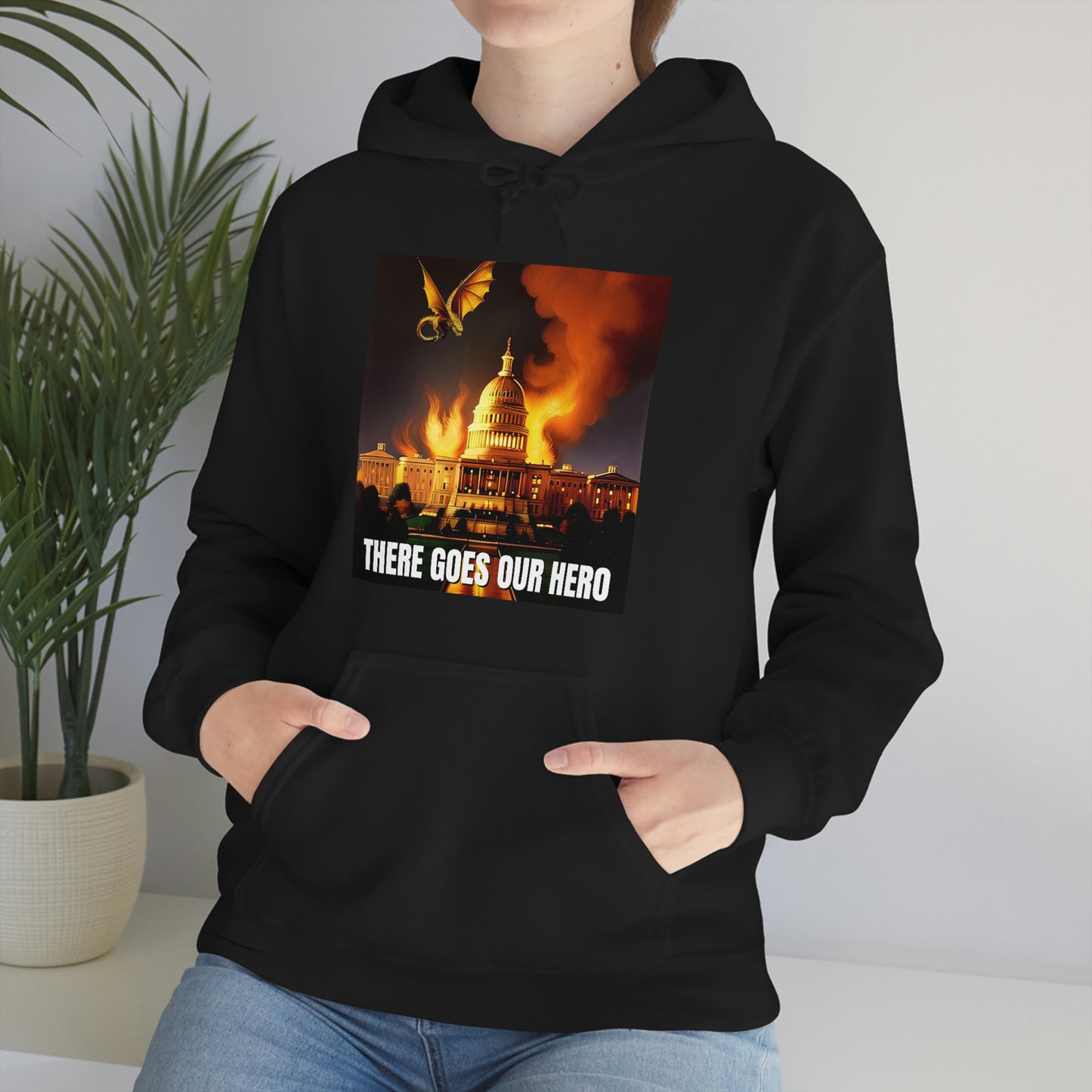 There Goes Our Hero Unisex Heavy Blend™ Hooded Sweatshirt