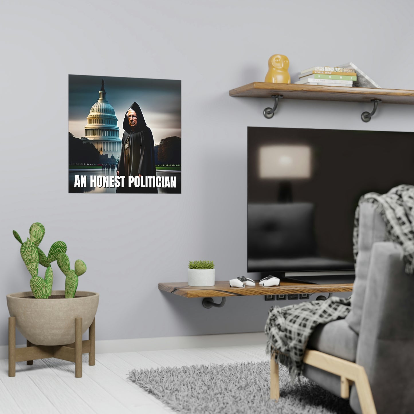 An Honest Politician Matte Paper Poster
