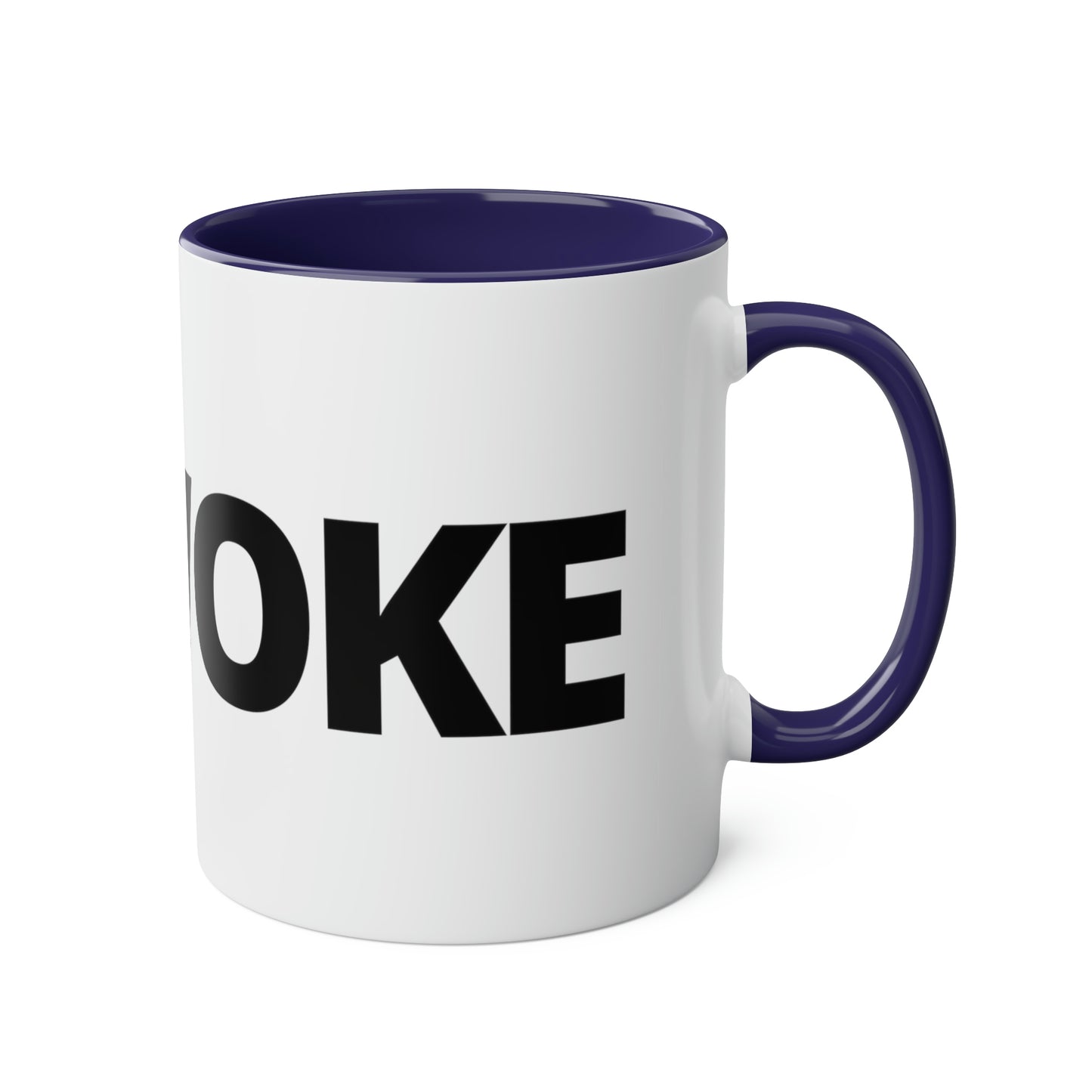UNWOKE Black Two-Tone Coffee Mugs, 11oz