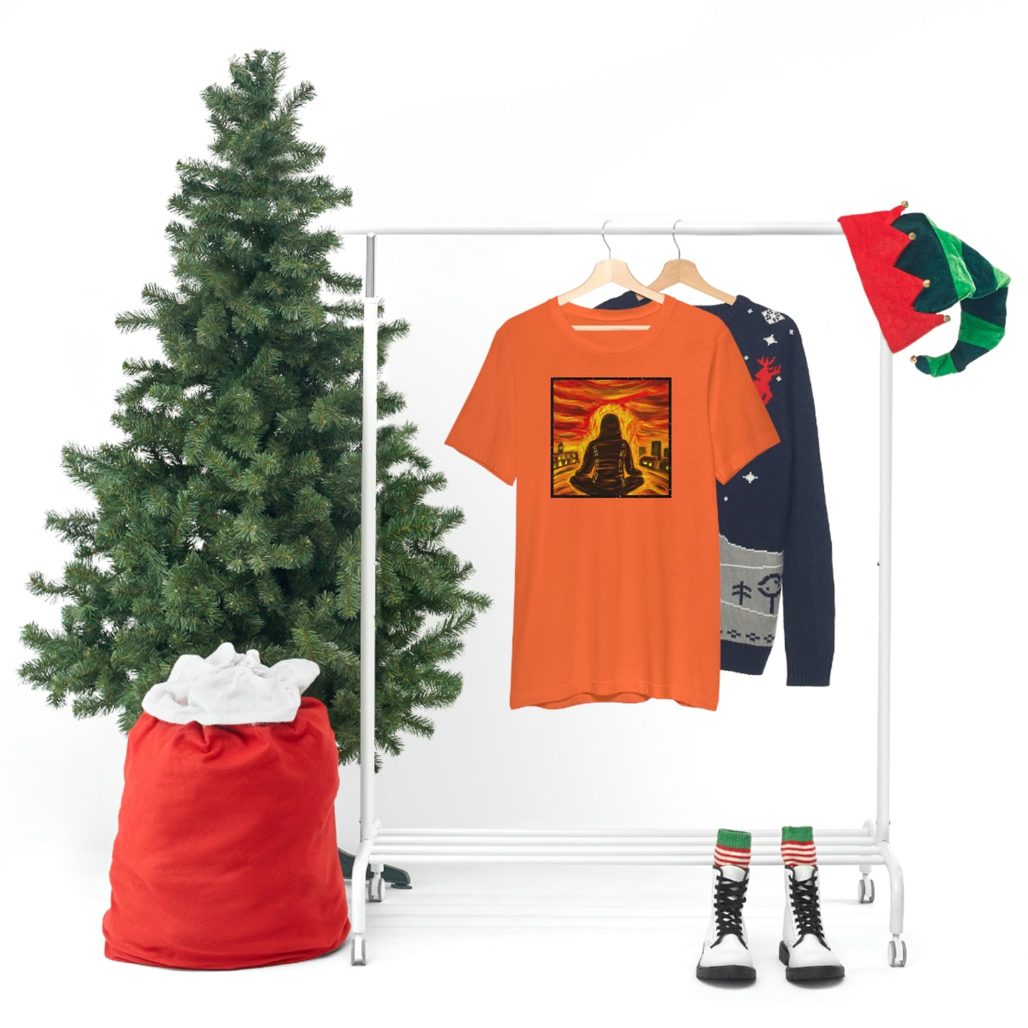 Find Your Zen As The World Burns Unisex Jersey Short Sleeve Tee