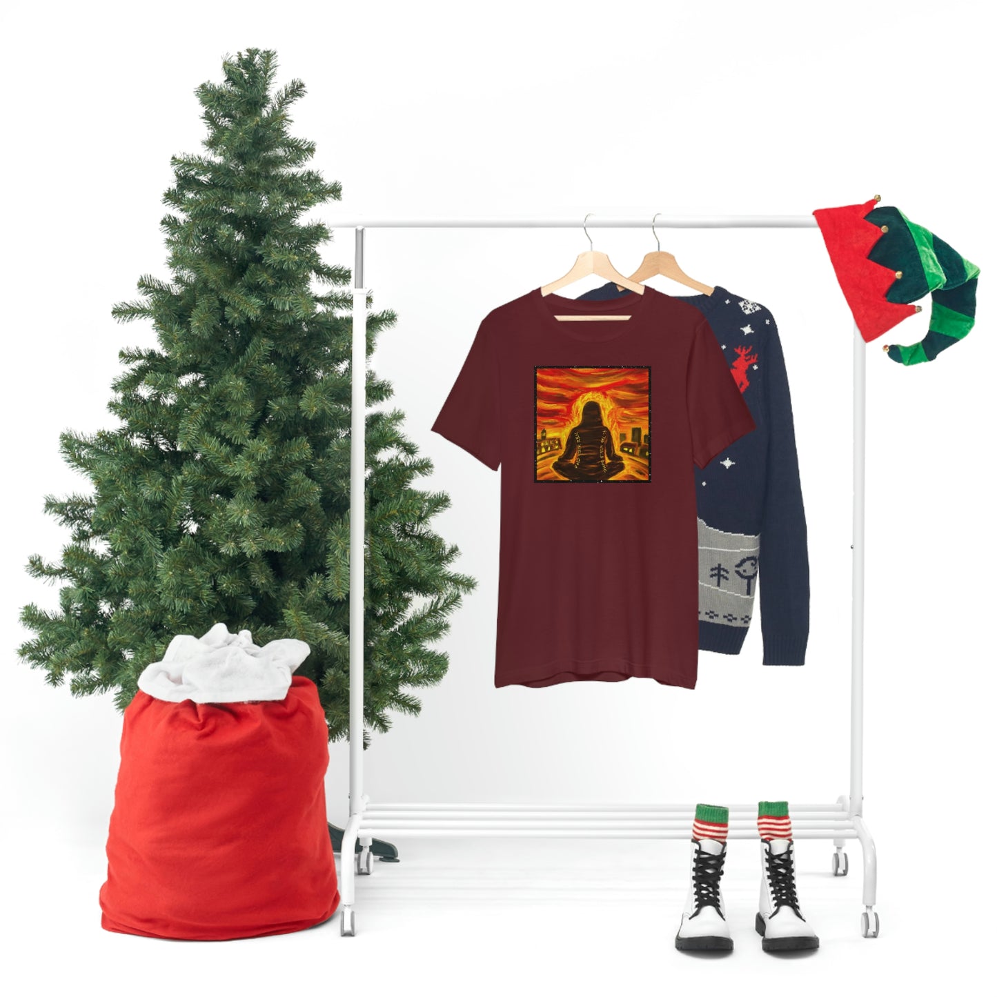 Find Your Zen As The World Burns Unisex Jersey Short Sleeve Tee