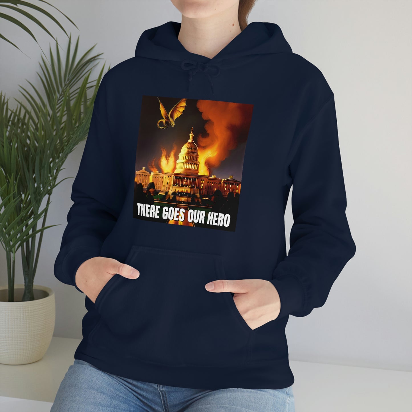There Goes Our Hero Unisex Heavy Blend™ Hooded Sweatshirt