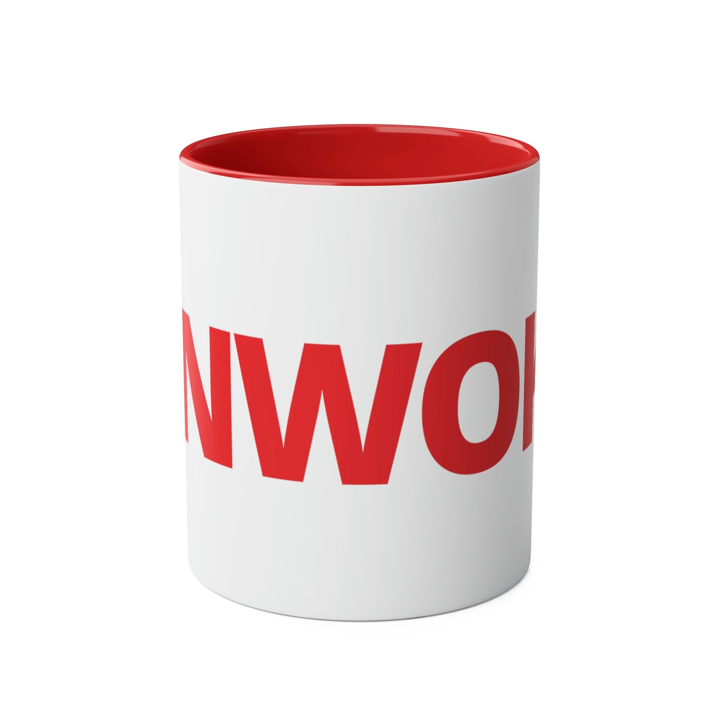 UNWOKE Red Two-Tone Coffee Mugs, 11oz