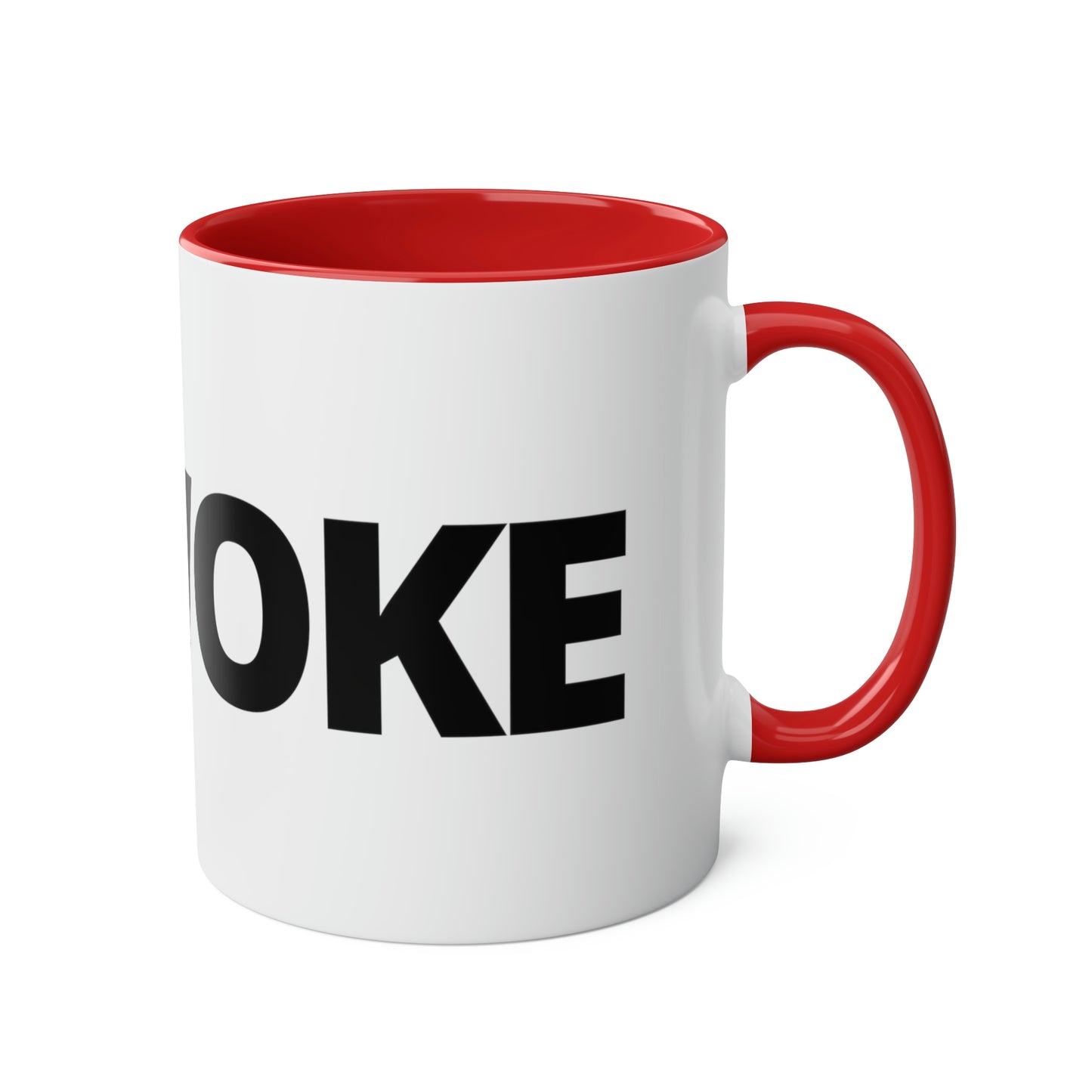 UNWOKE Black Two-Tone Coffee Mugs, 11oz