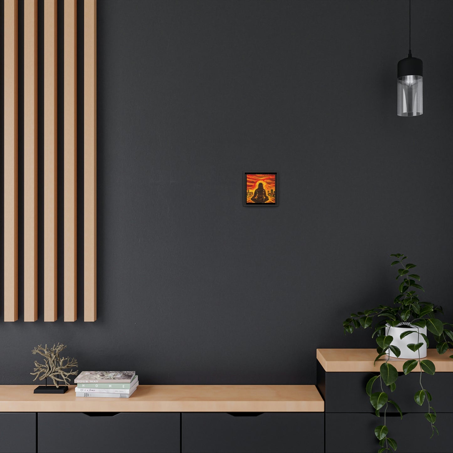 Find You Zen As The World Burns Canvas Print