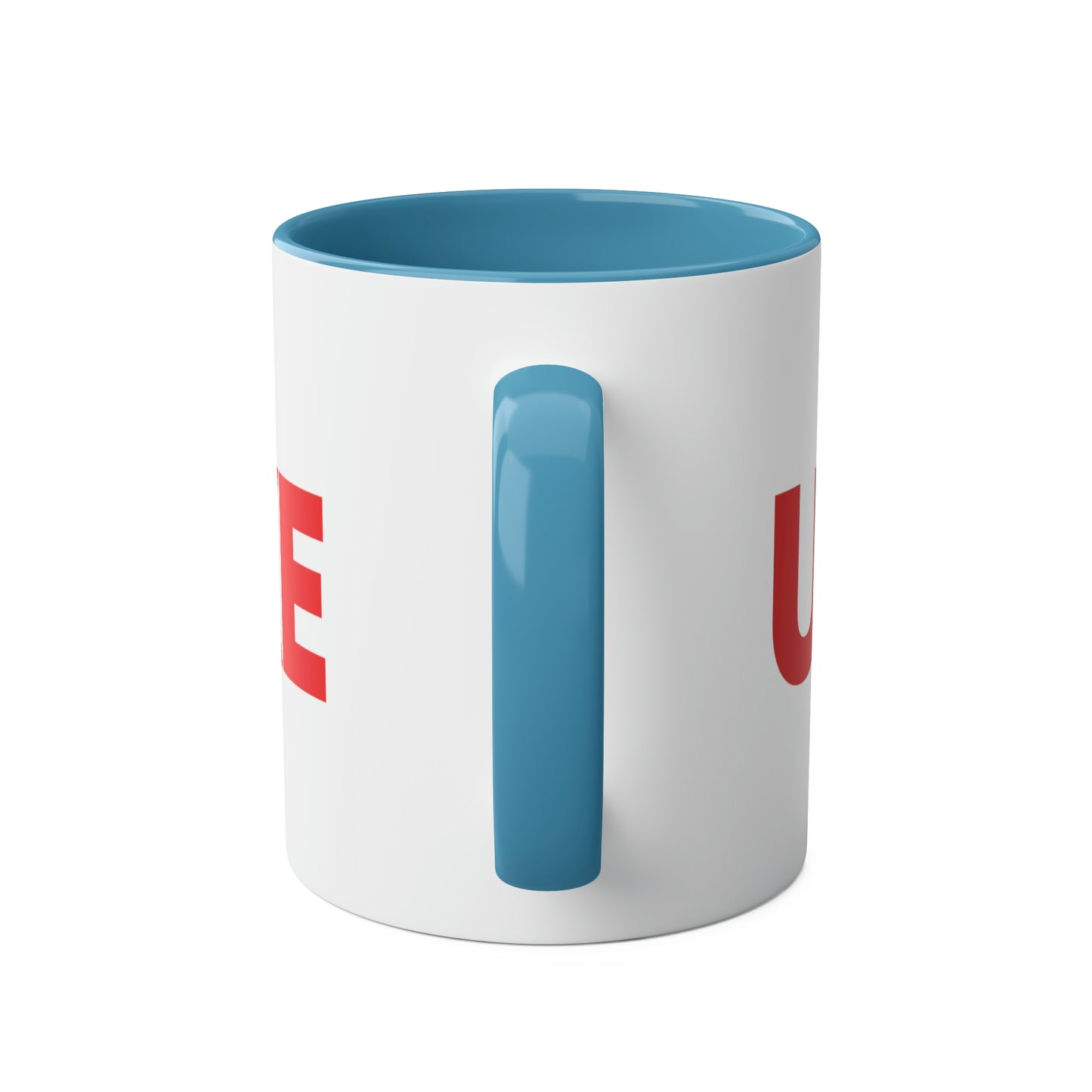 UNWOKE Red Two-Tone Coffee Mugs, 11oz