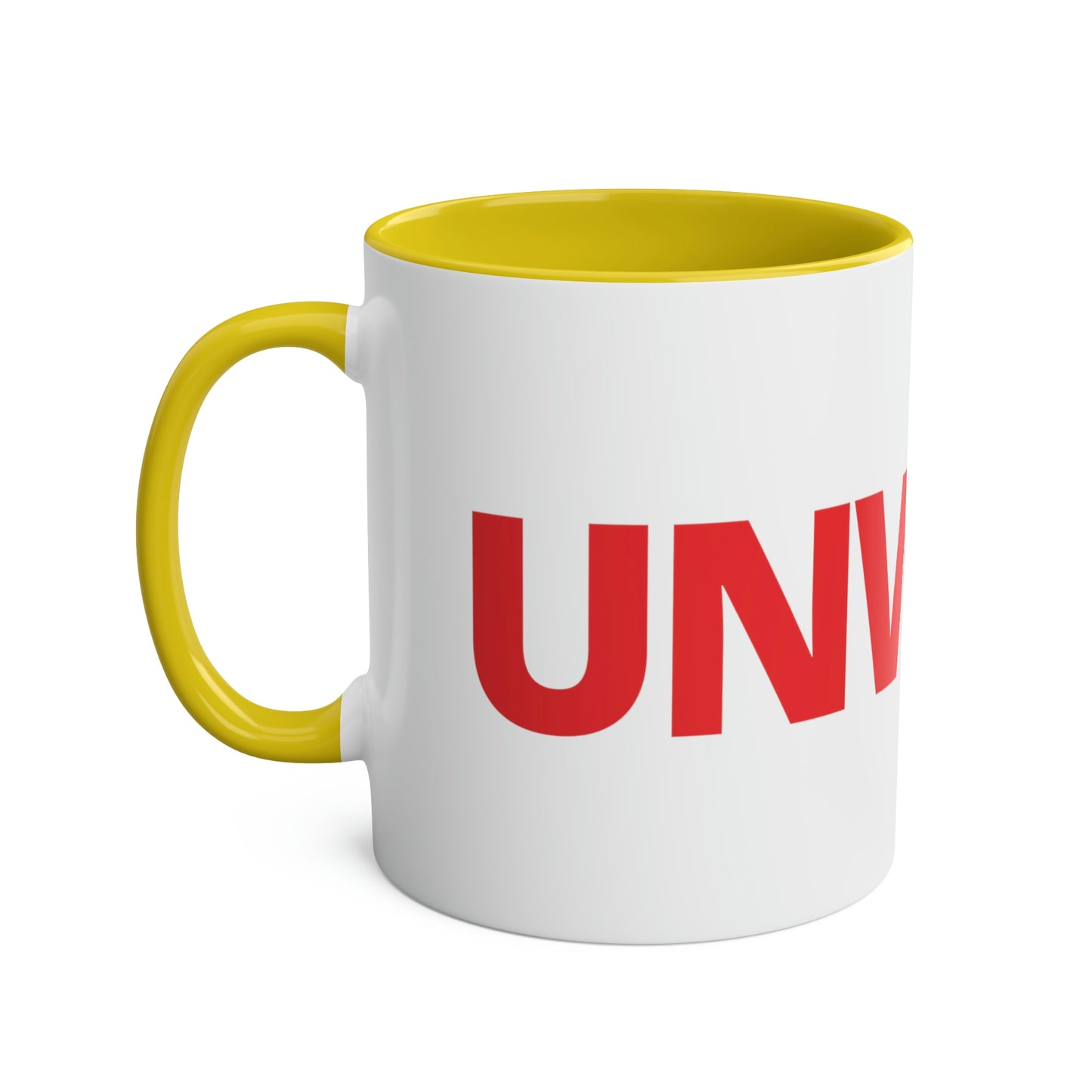 UNWOKE Red Two-Tone Coffee Mugs, 11oz