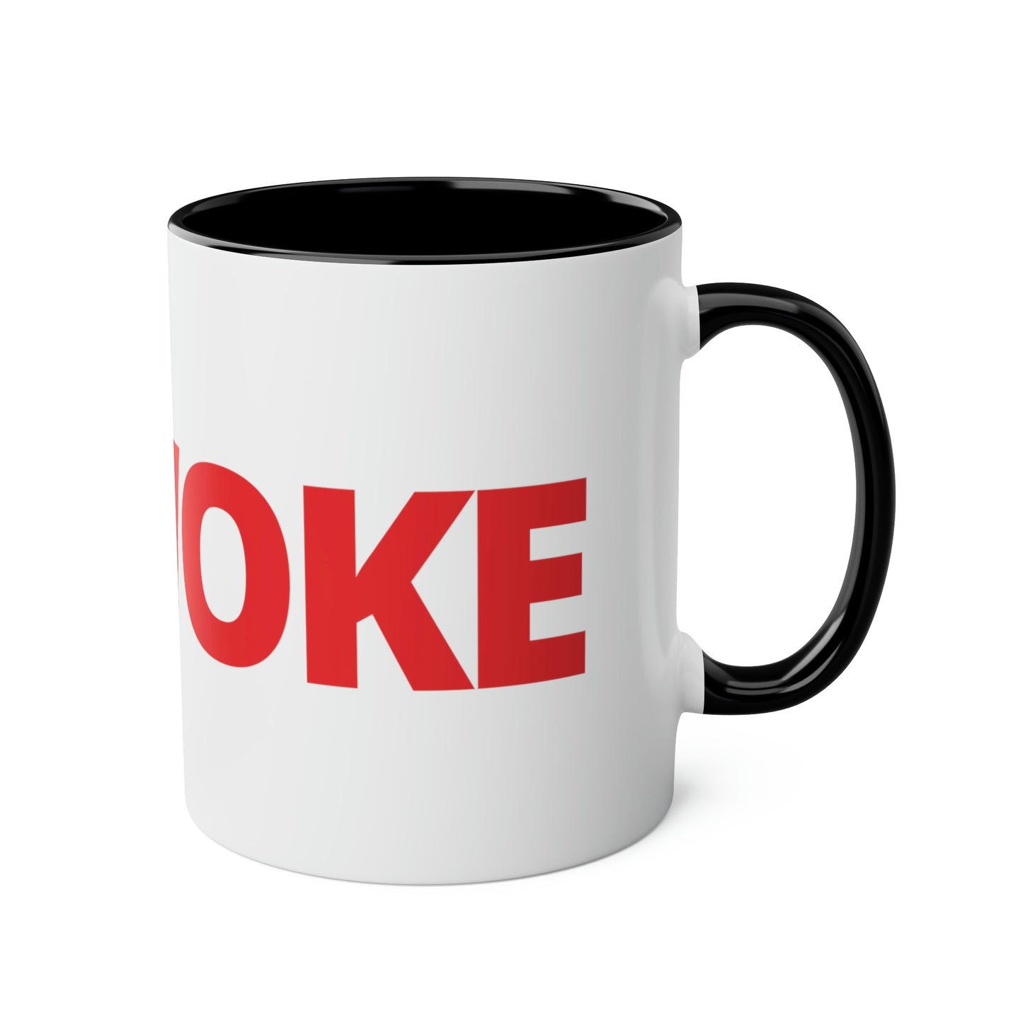 UNWOKE Red Two-Tone Coffee Mugs, 11oz