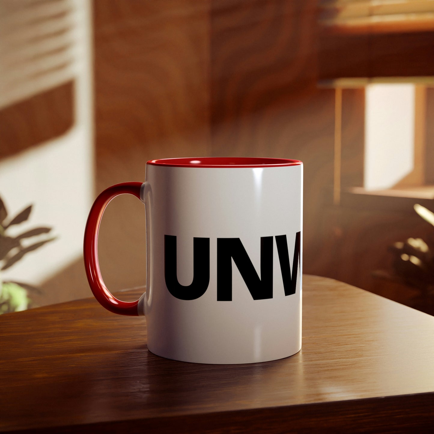 UNWOKE Black Two-Tone Coffee Mugs, 11oz