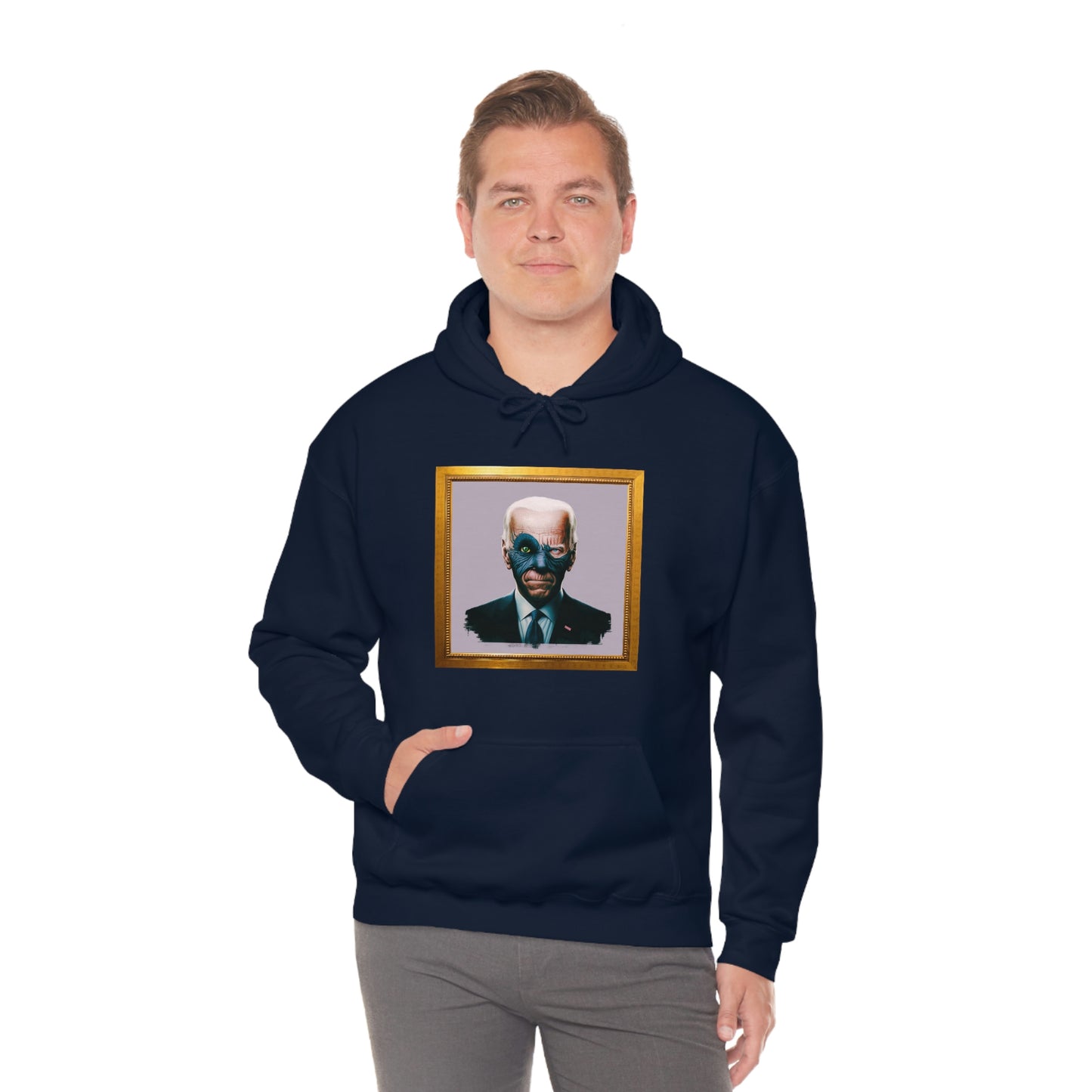 Joe Biden's Presidential Portrait Unisex Heavy Blend™ Hooded Sweatshirt