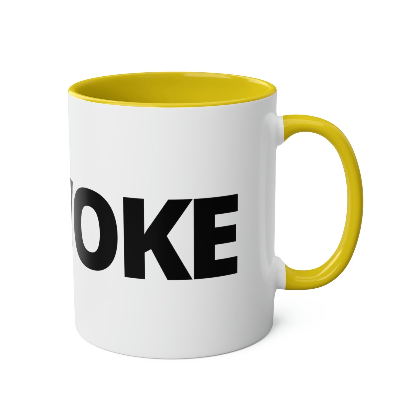 UNWOKE Black Two-Tone Coffee Mugs, 11oz