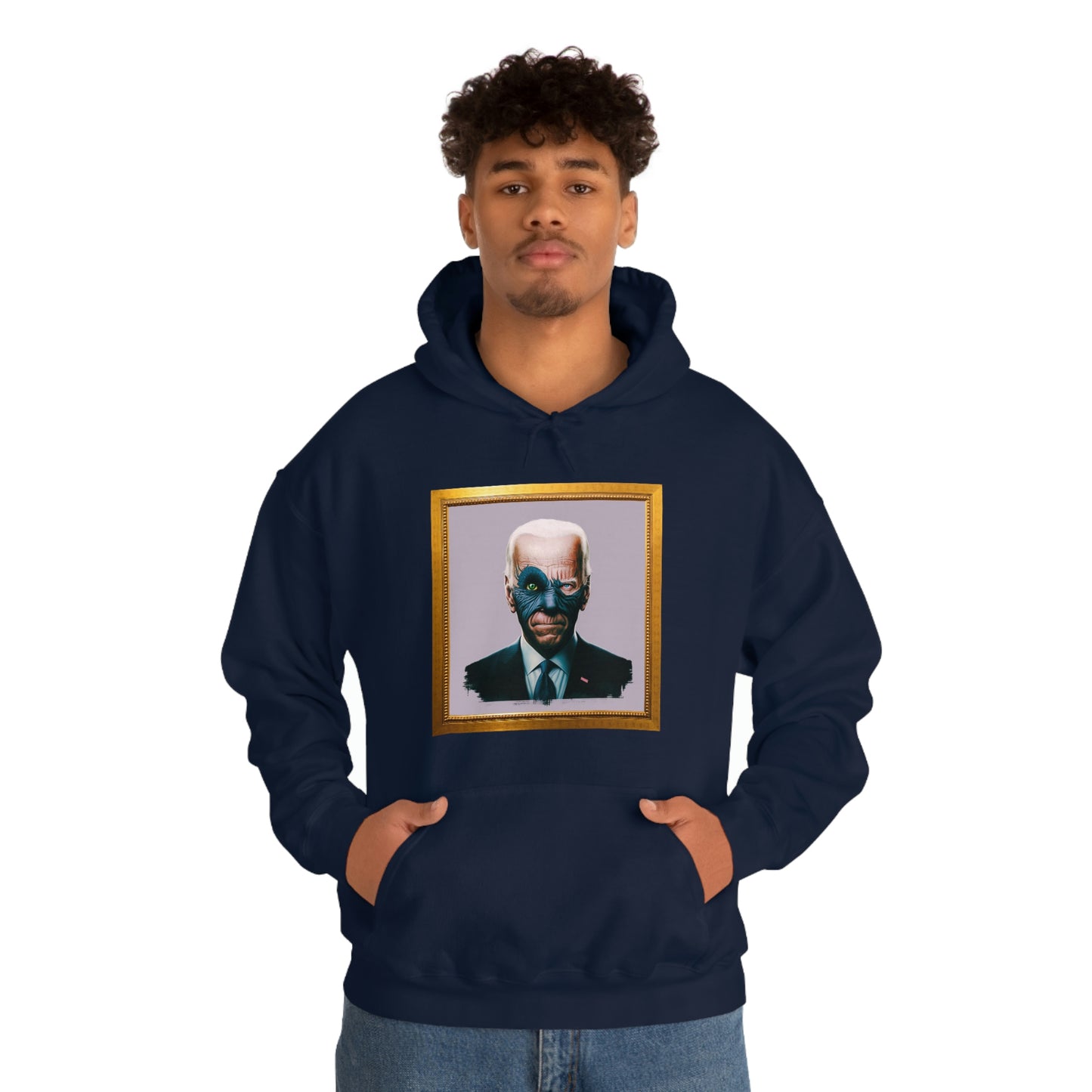 Joe Biden's Presidential Portrait Unisex Heavy Blend™ Hooded Sweatshirt