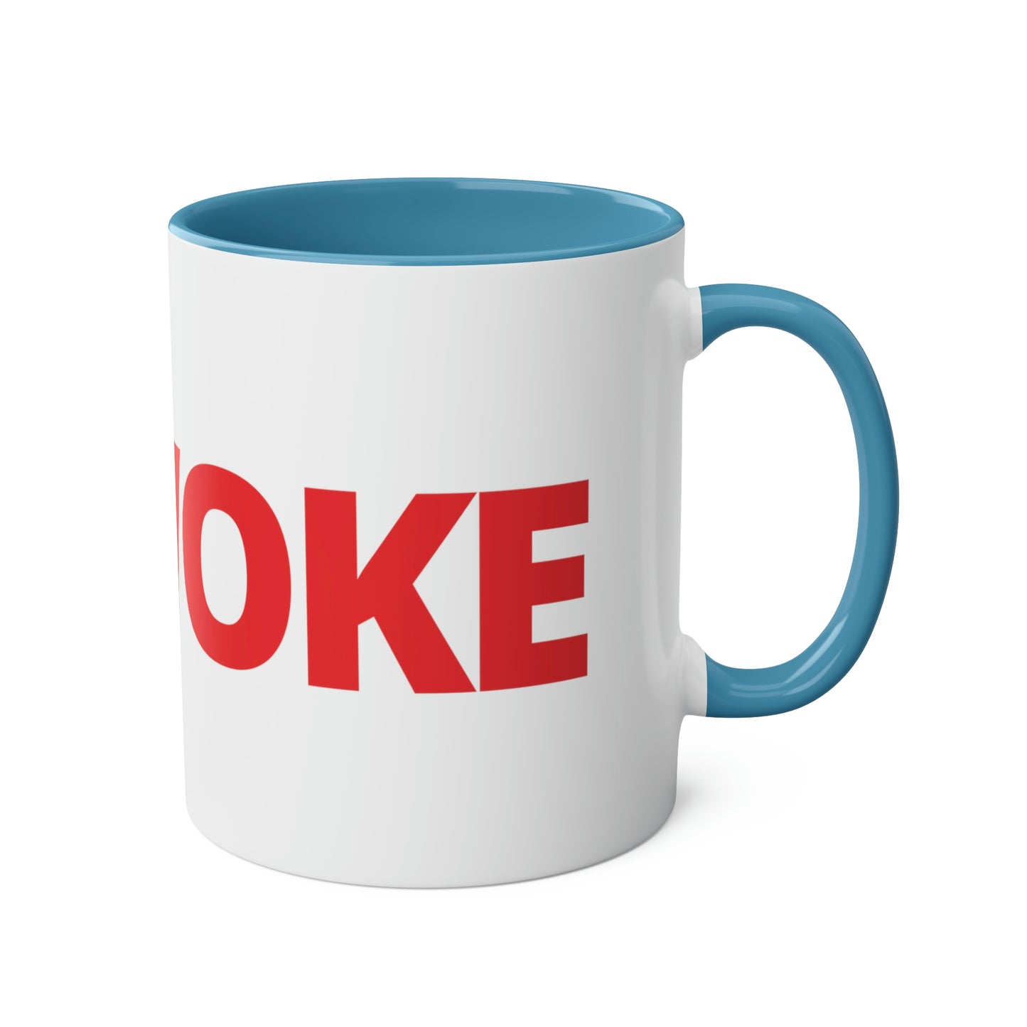UNWOKE Red Two-Tone Coffee Mugs, 11oz