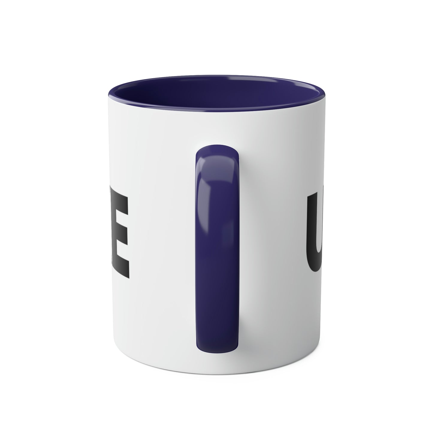 UNWOKE Black Two-Tone Coffee Mugs, 11oz