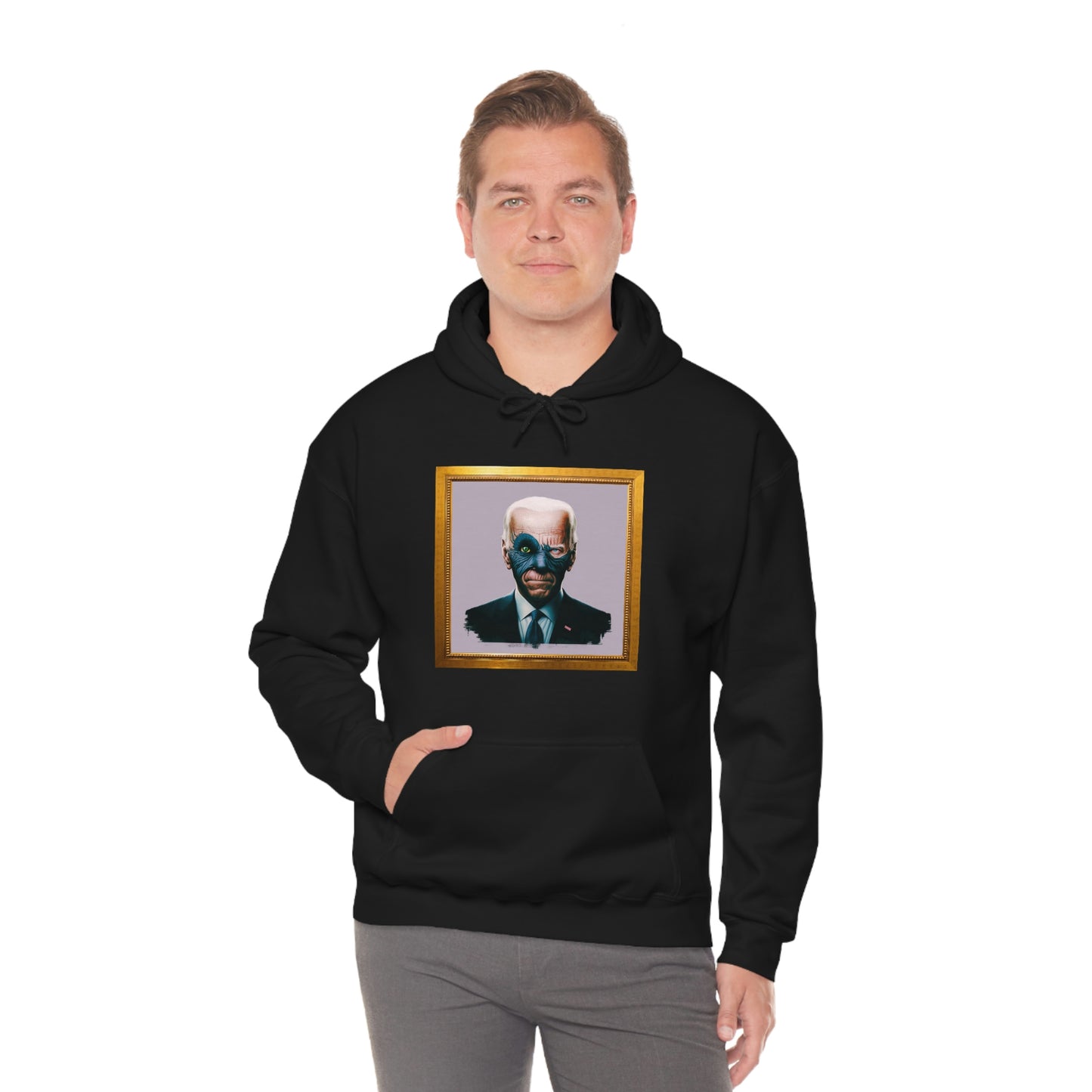 Joe Biden's Presidential Portrait Unisex Heavy Blend™ Hooded Sweatshirt