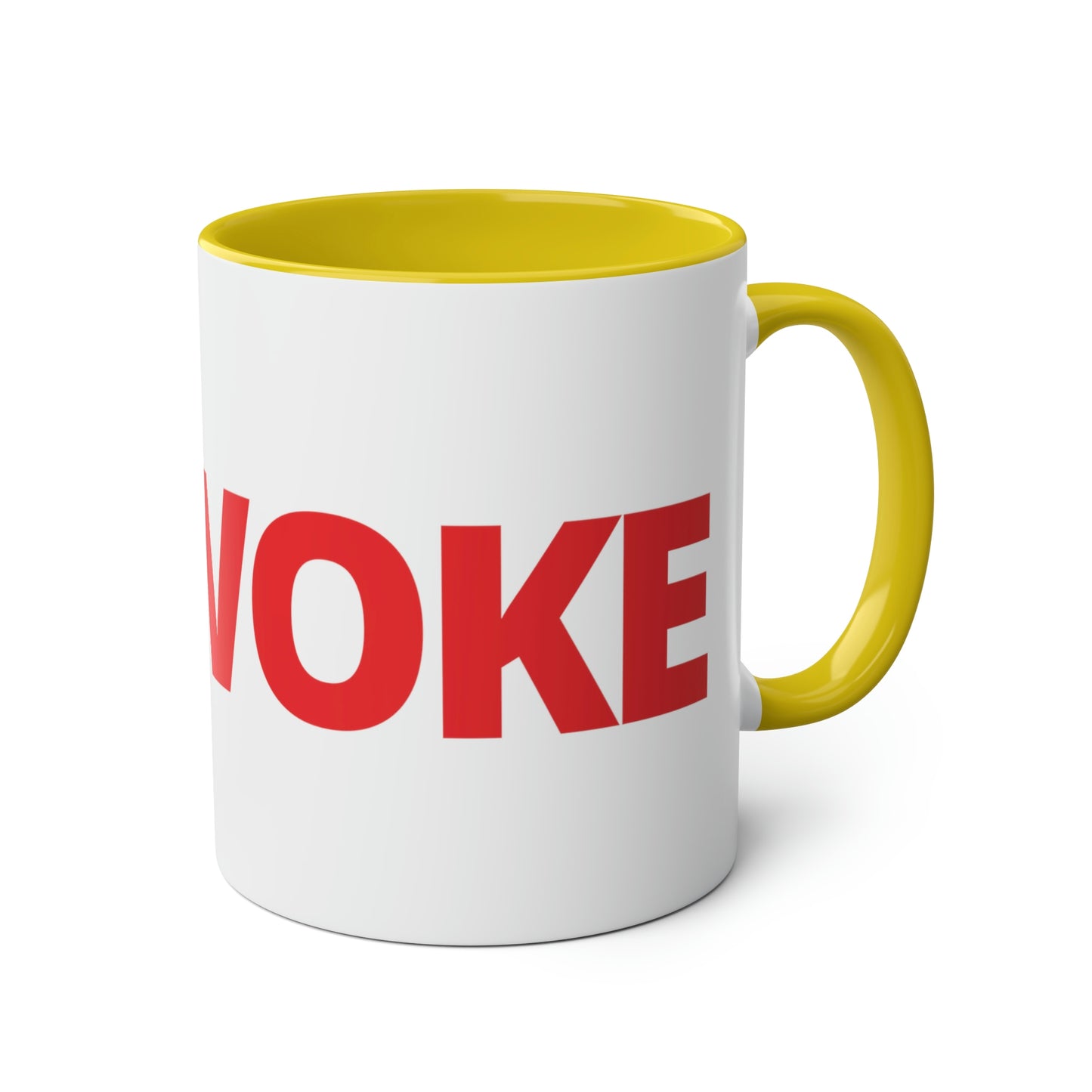 UNWOKE Red Two-Tone Coffee Mugs, 11oz