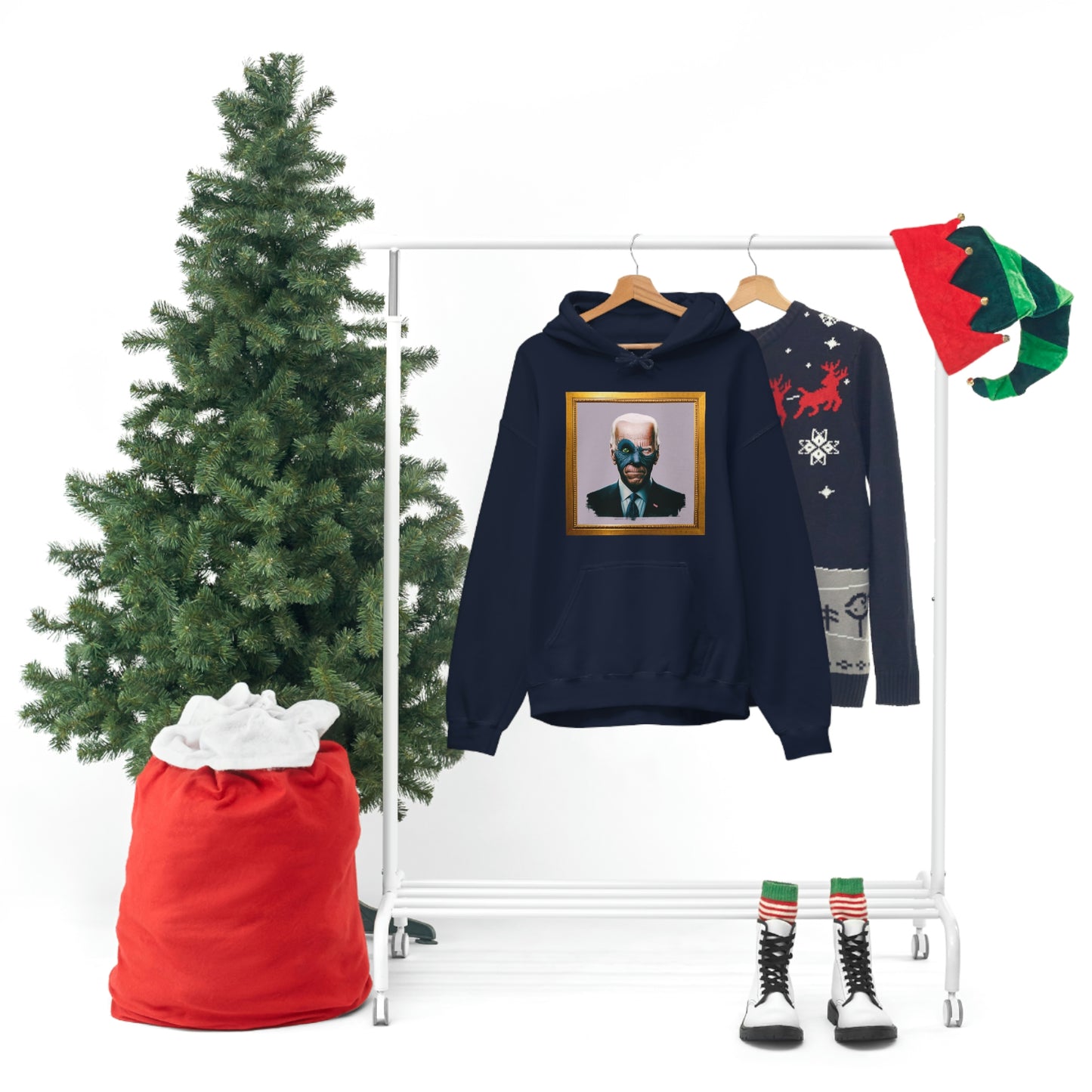 Joe Biden's Presidential Portrait Unisex Heavy Blend™ Hooded Sweatshirt