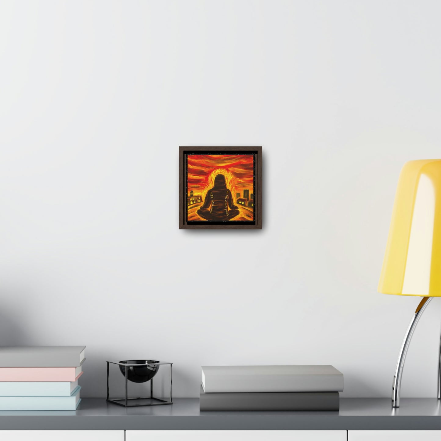 Find You Zen As The World Burns Canvas Print