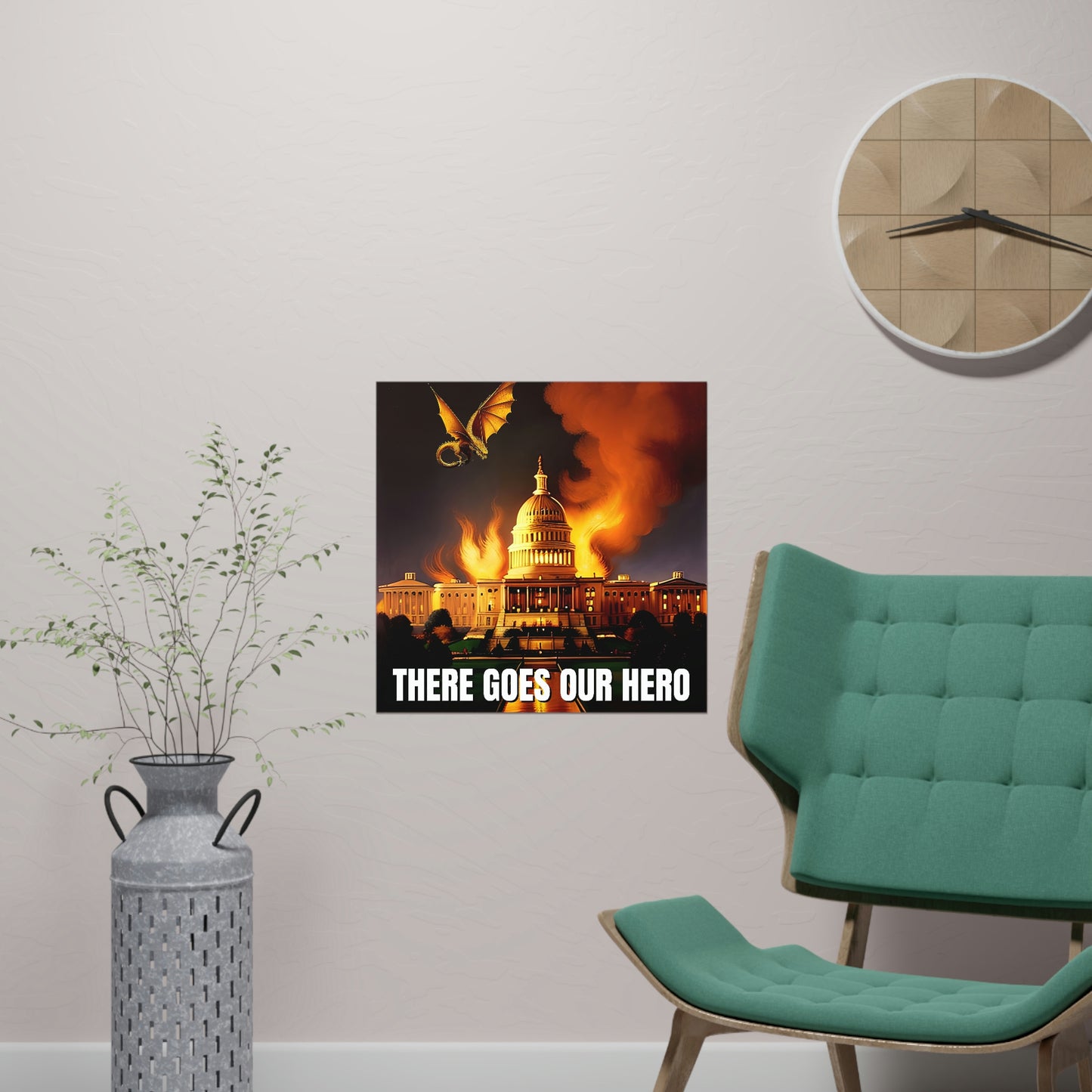 There Goes Our Hero Matte Paper Poster